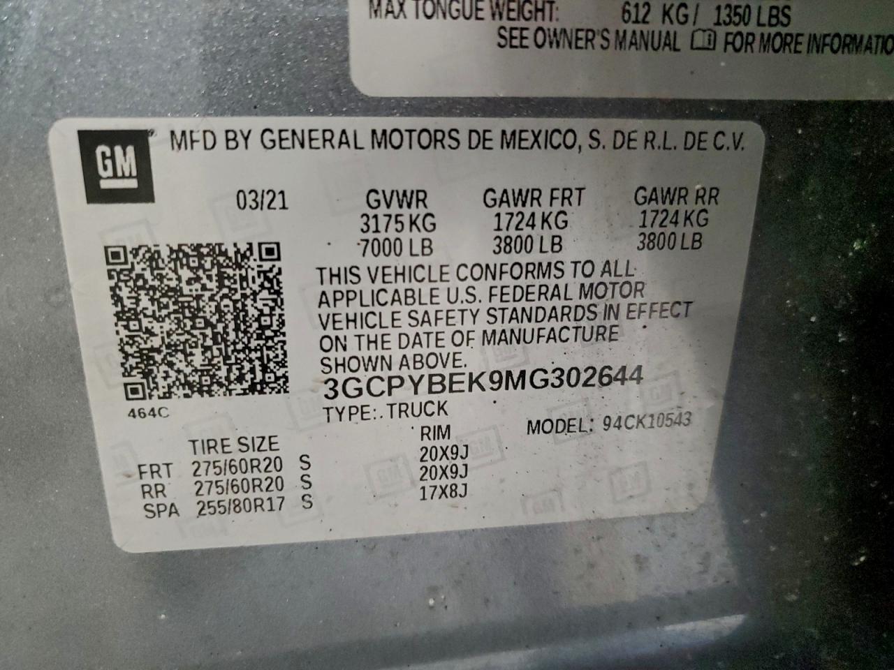 2021 CHEVROLET SILVERADO K1500 CUSTOM photo 12