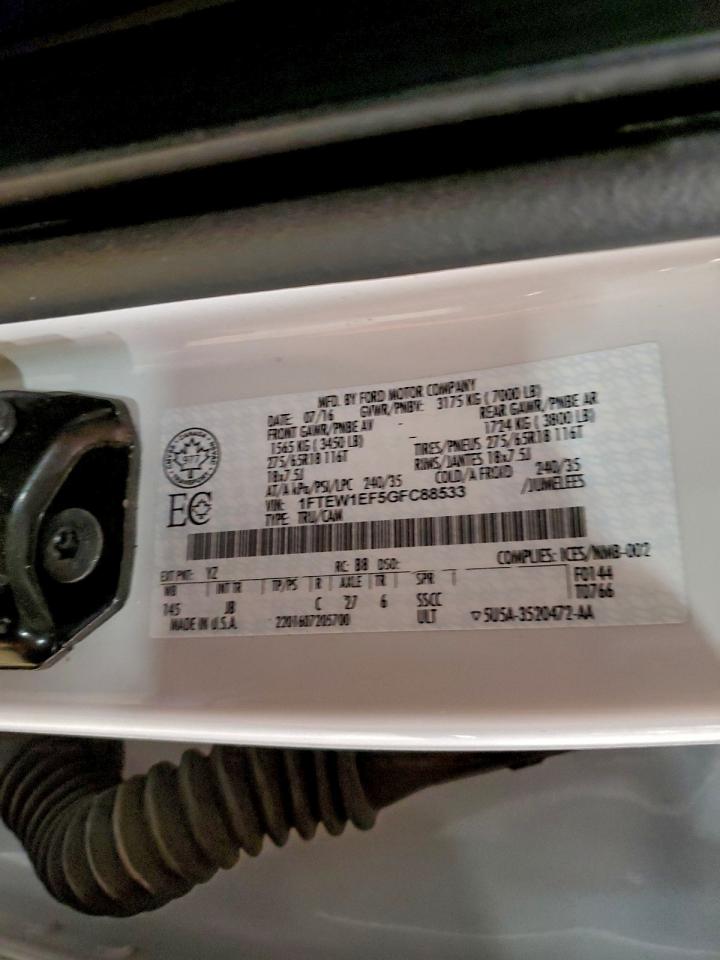 2016 FORD F150 SUPERCREW photo 23