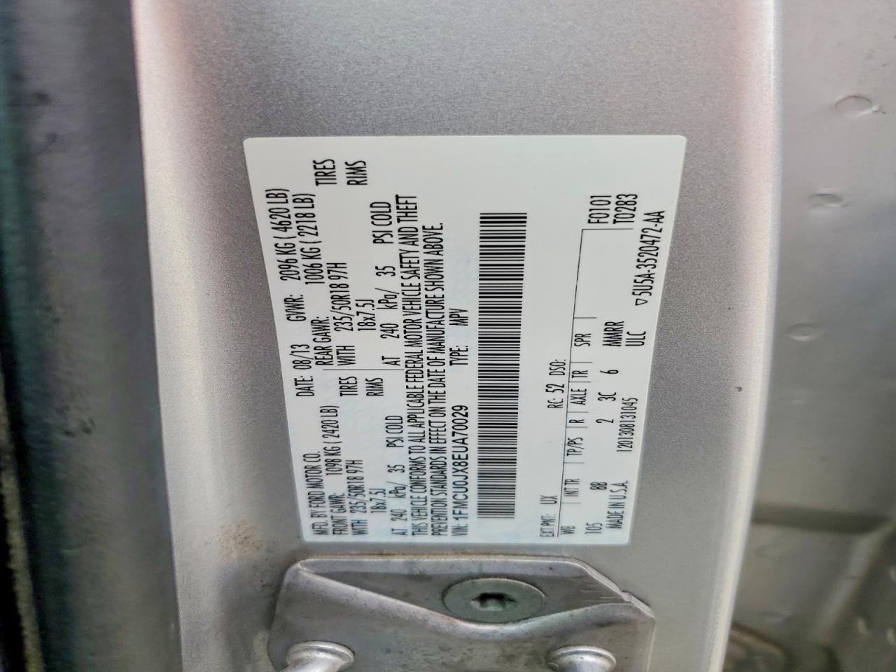 2014 FORD ESCAPE TITANIUM photo 12