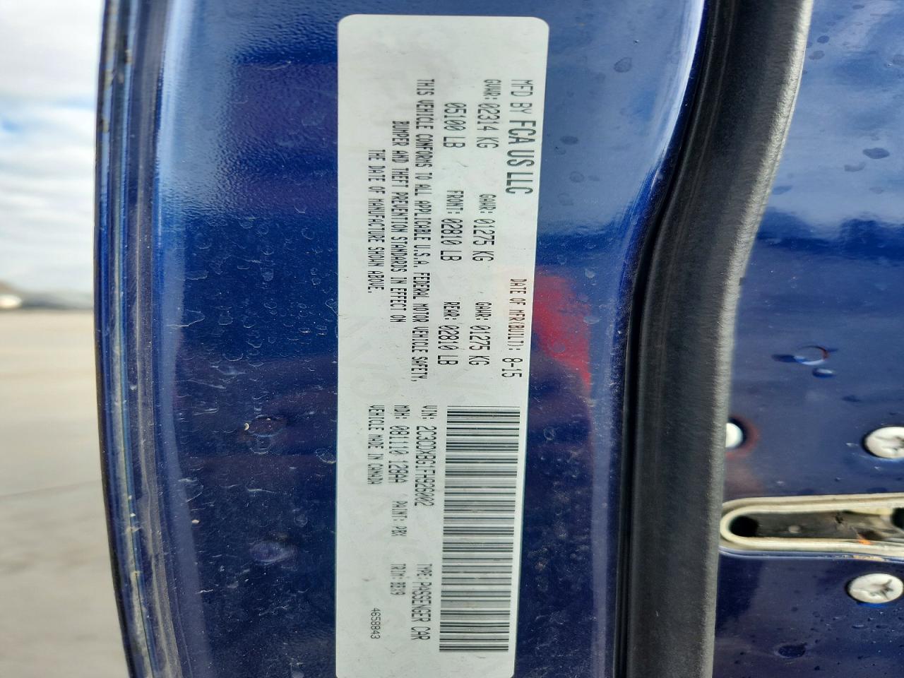 2015 DODGE CHARGER SE photo 13