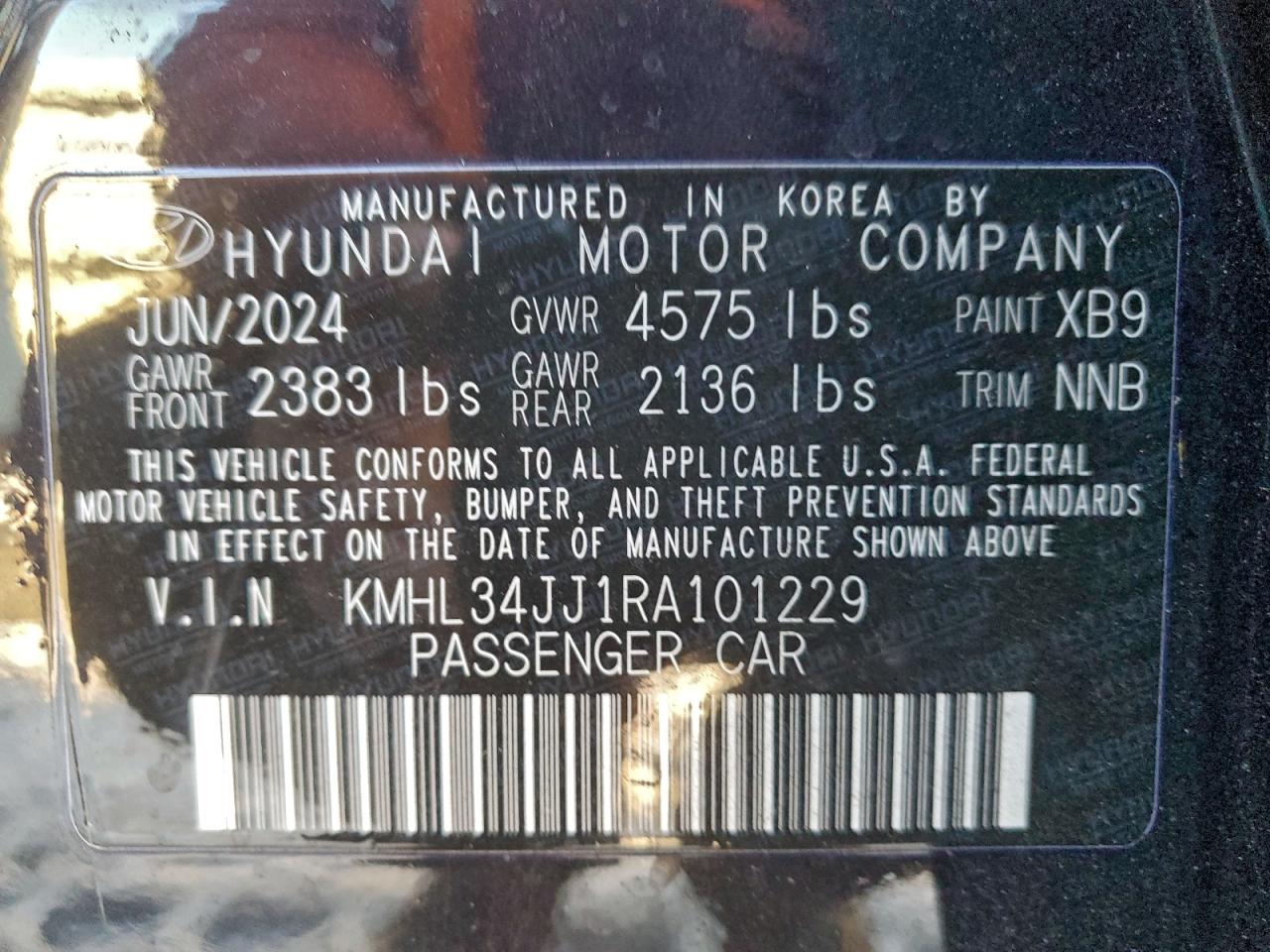 2024 HYUNDAI SONATA HYBRID photo 13