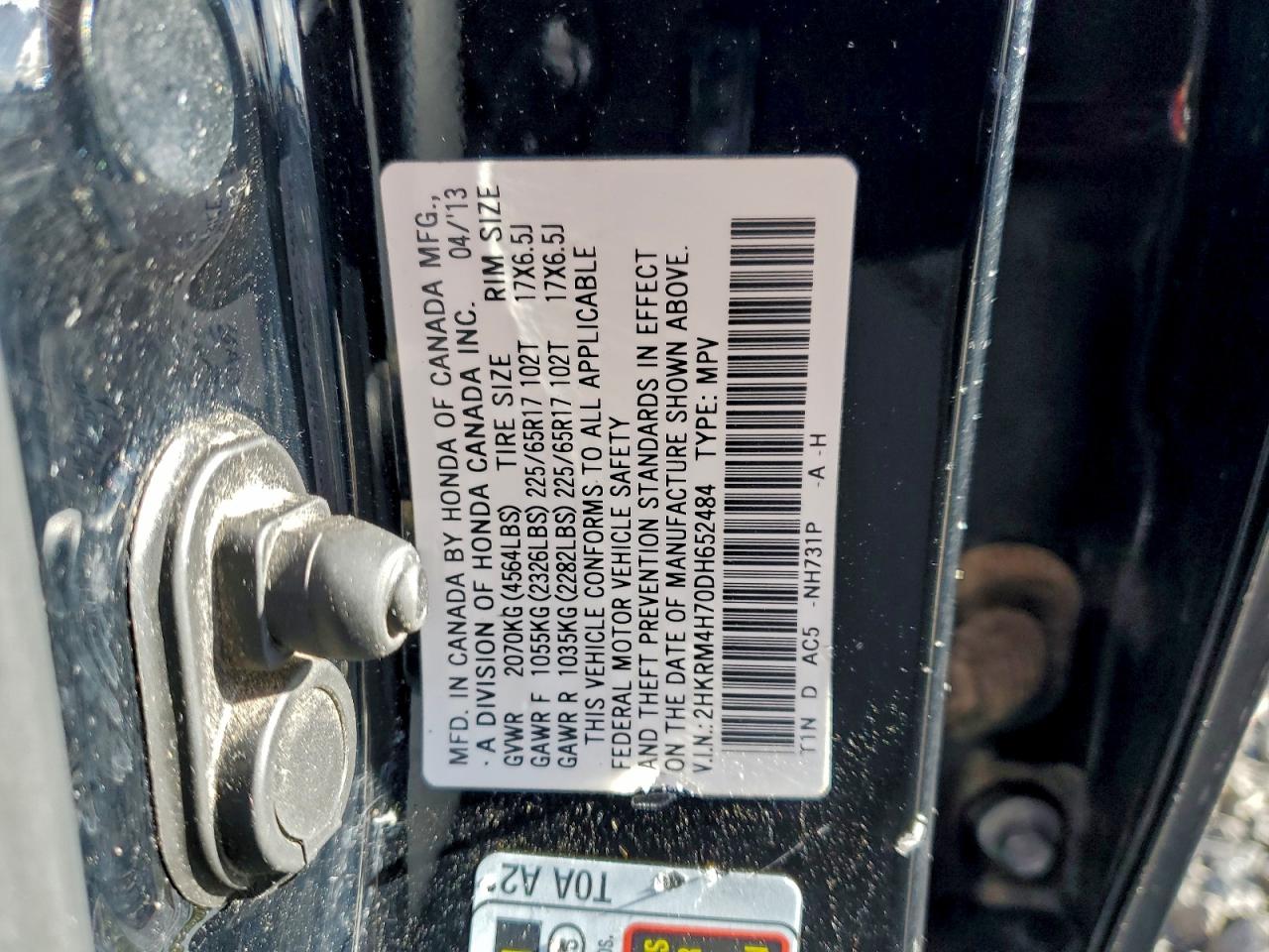 2013 HONDA CR-V EXL photo 13