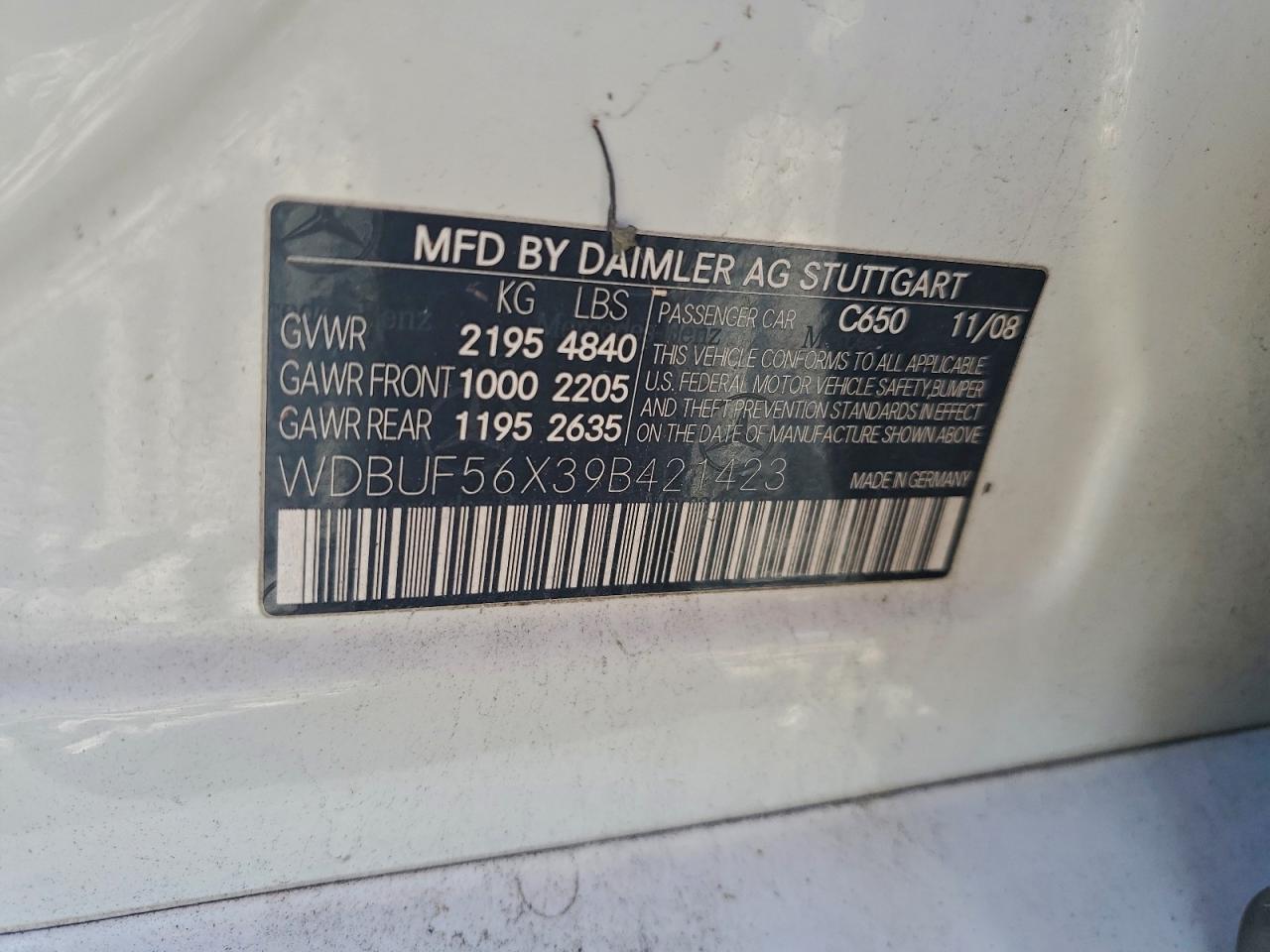 2009 MERCEDES-BENZ E 350 photo 12