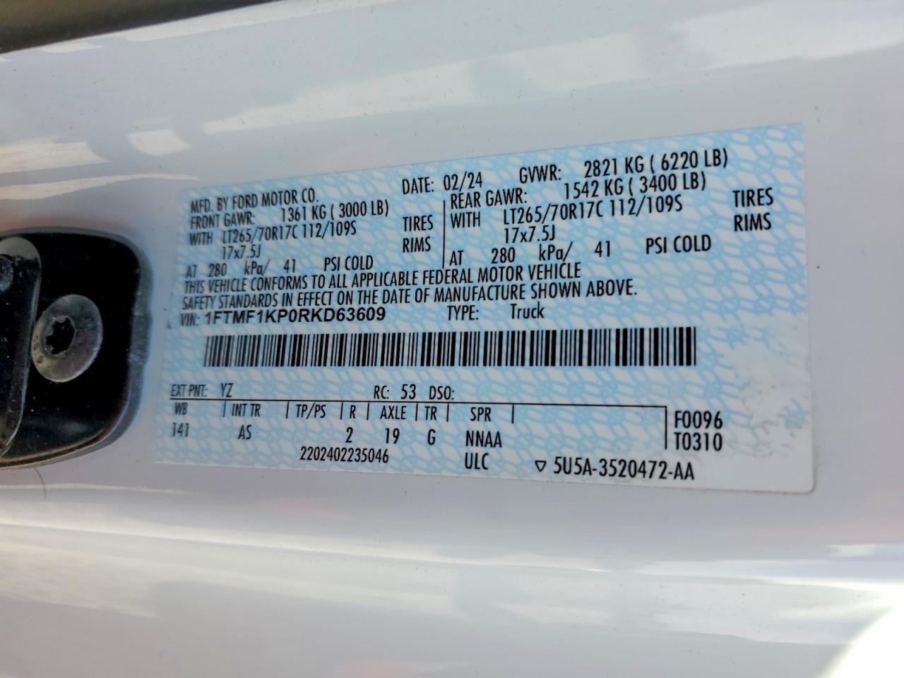 2024 FORD F150 XL photo 13