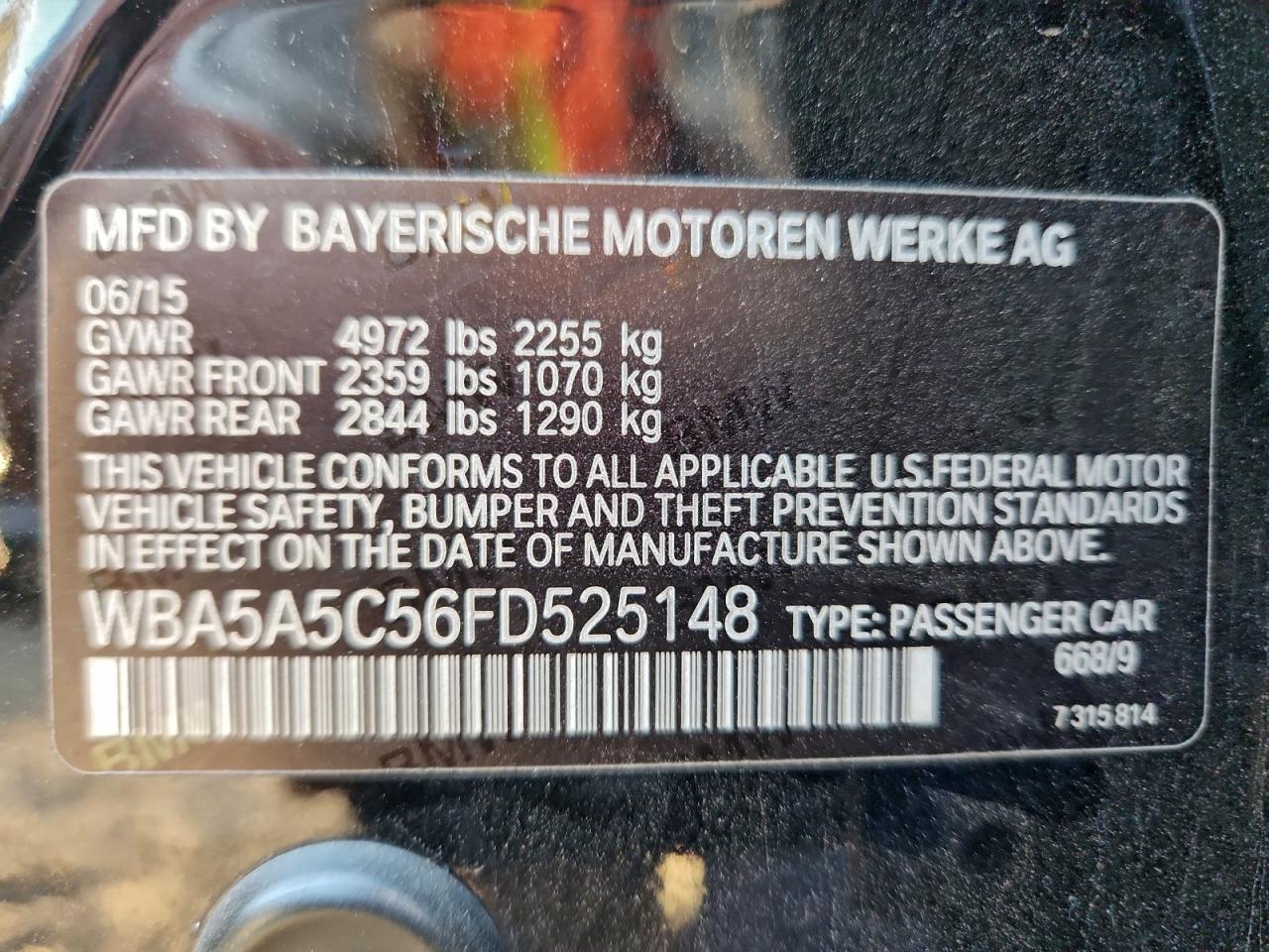 2015 BMW 528 I photo 12
