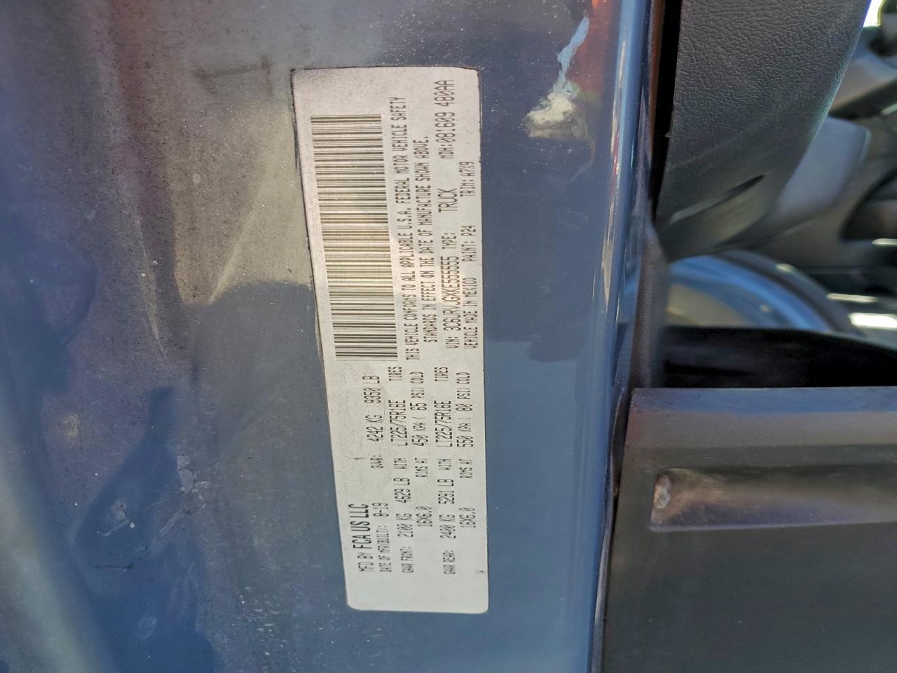 2019 RAM PROMASTER 3500 DELIVERY VAN photo 13