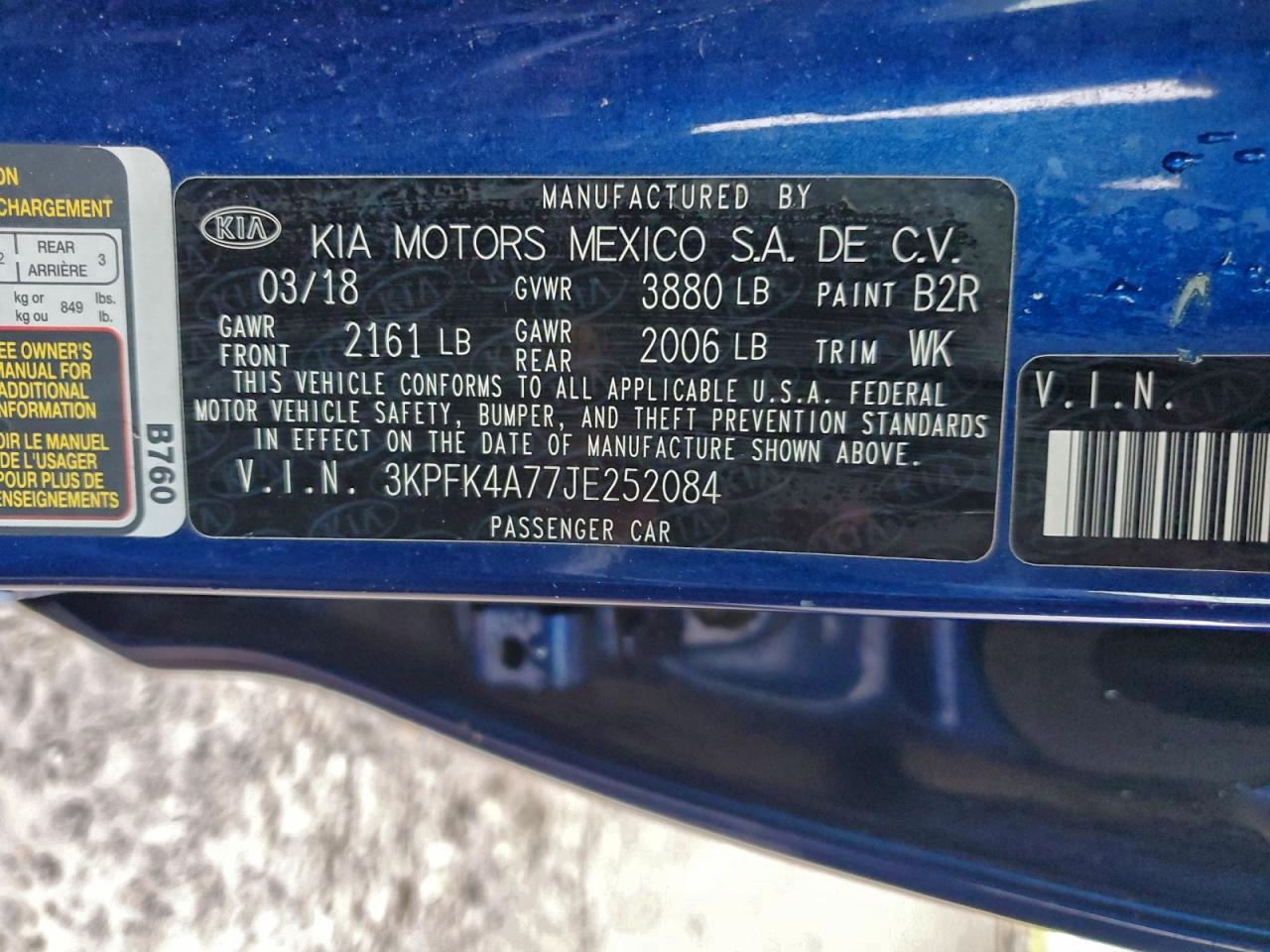 2018 KIA FORTE LX photo 12