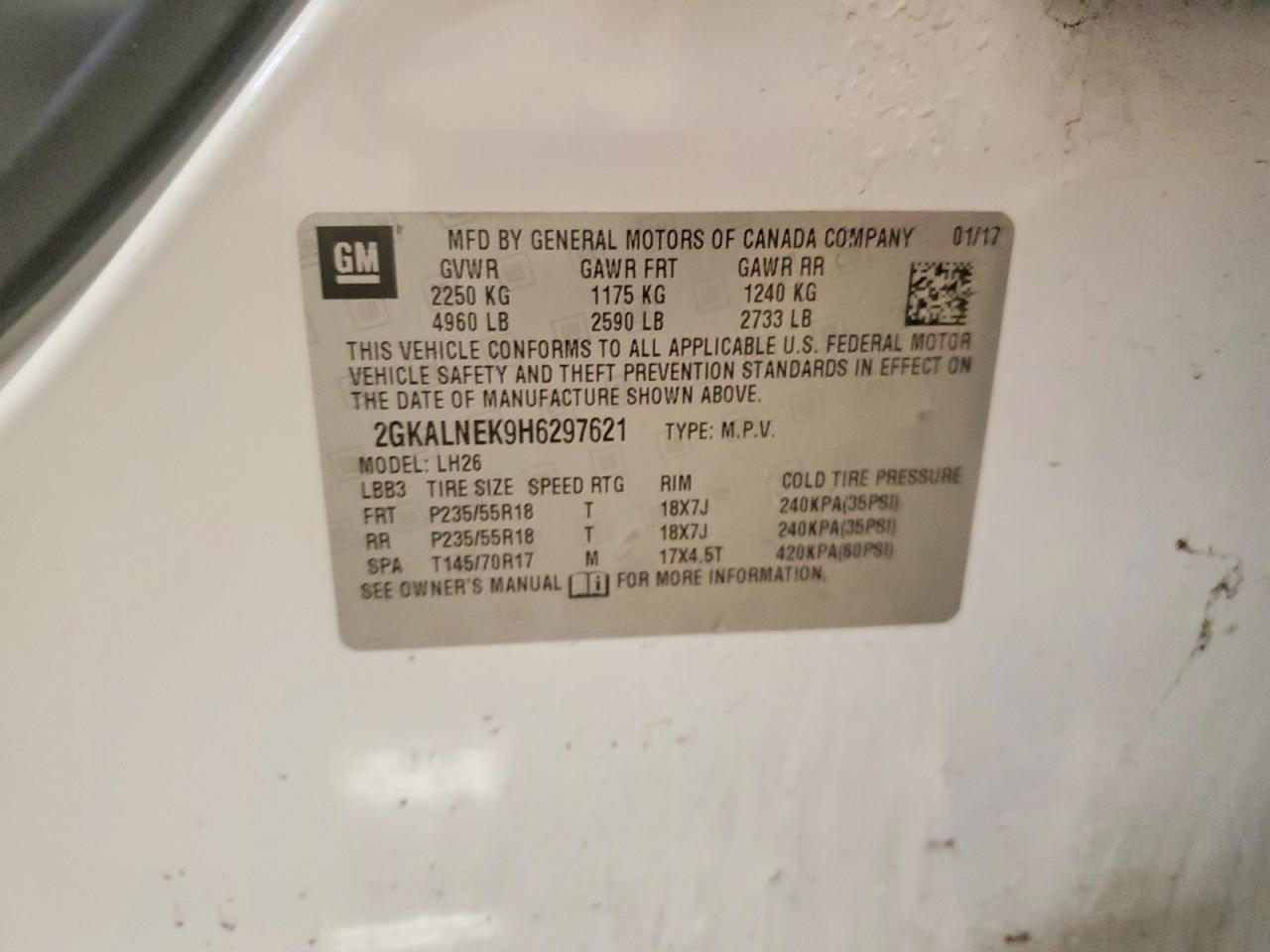 2017 GMC TERRAIN SLE photo 12