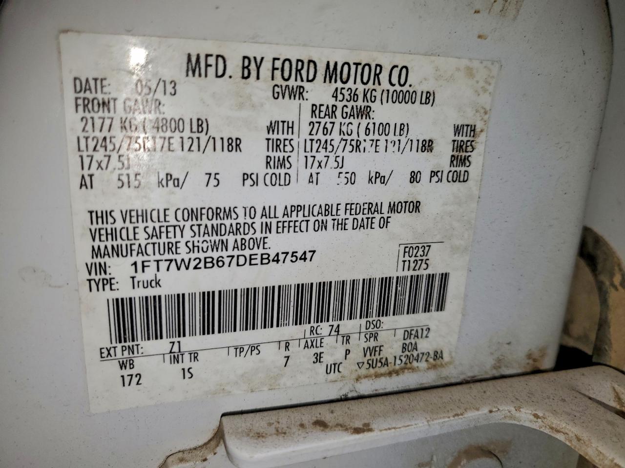 2013 FORD F250 SUPER DUTY photo 12