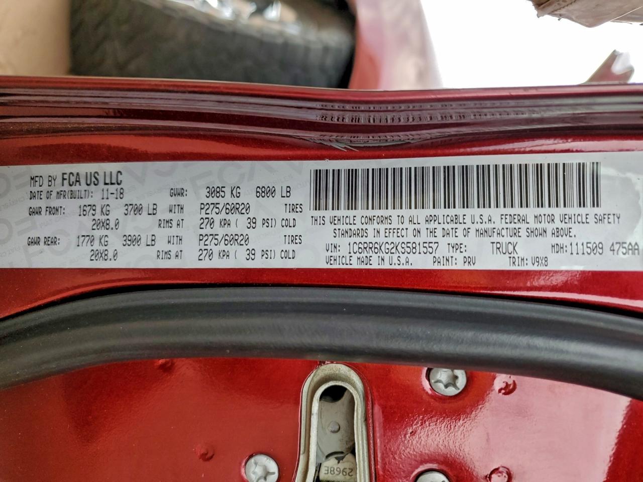 2019 RAM 1500 CLASSIC TRADESMAN photo 12