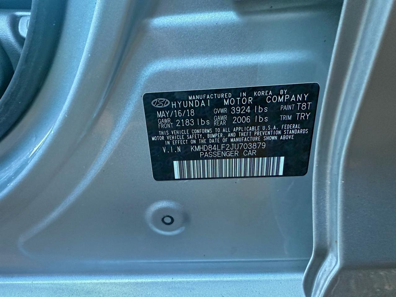 2018 HYUNDAI ELANTRA SEL photo 12