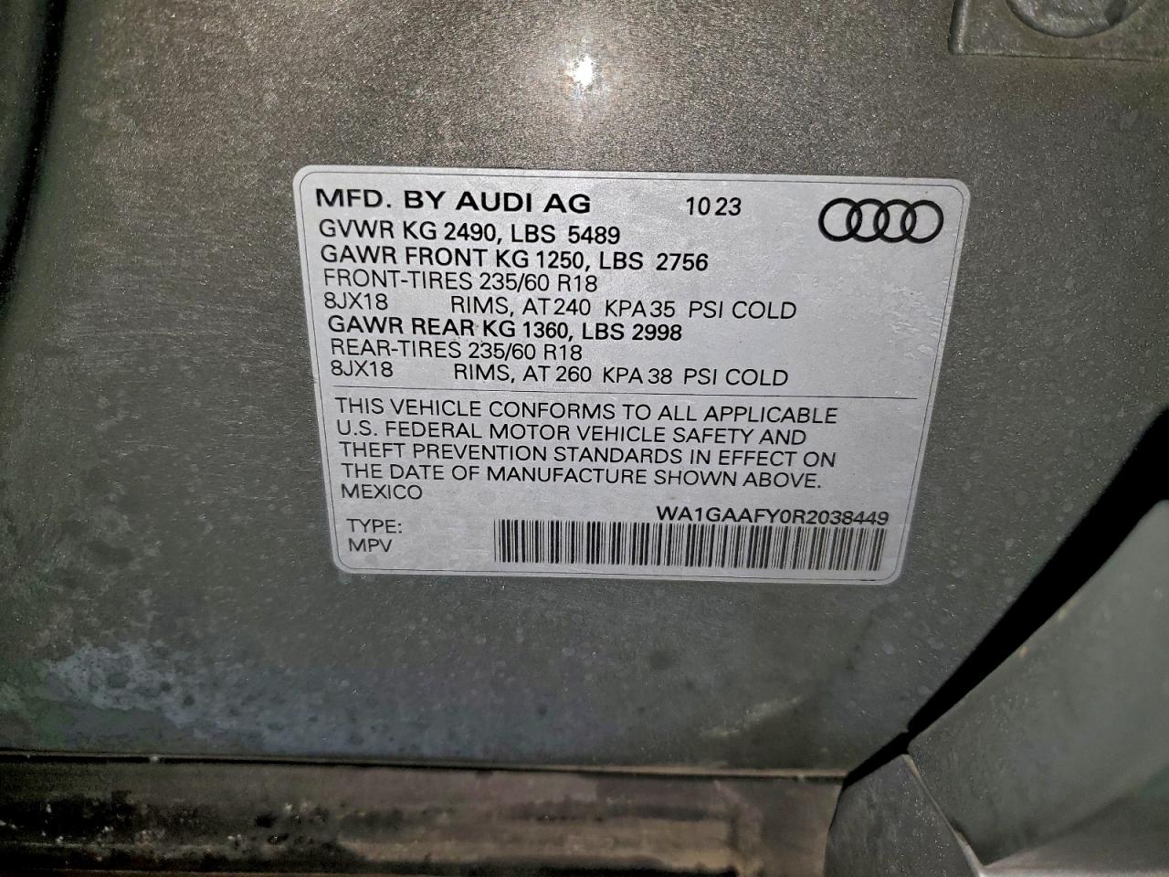 2024 AUDI Q5 PREMIUM 45 photo 14