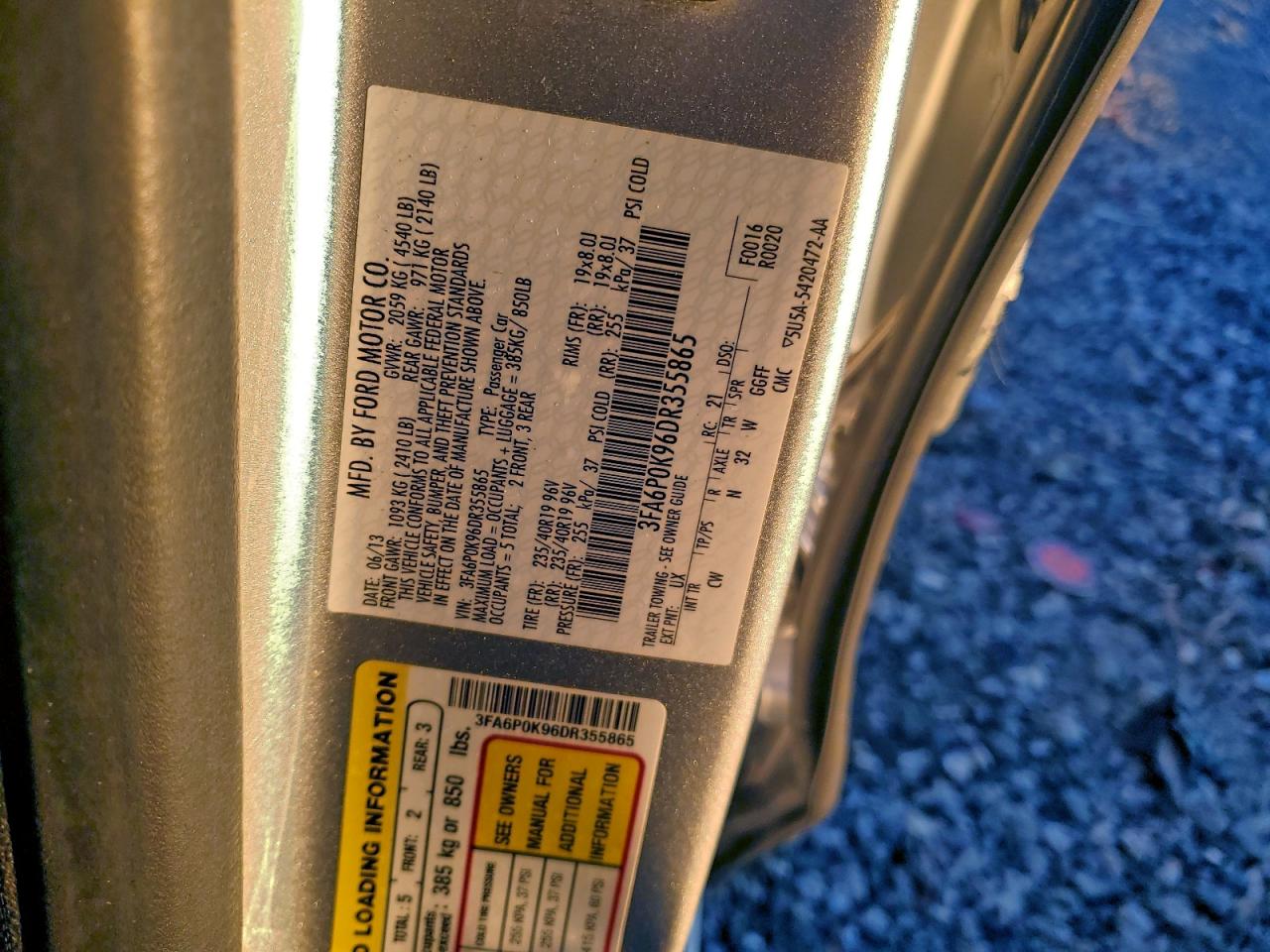 2013 FORD FUSION TITANIUM photo 23