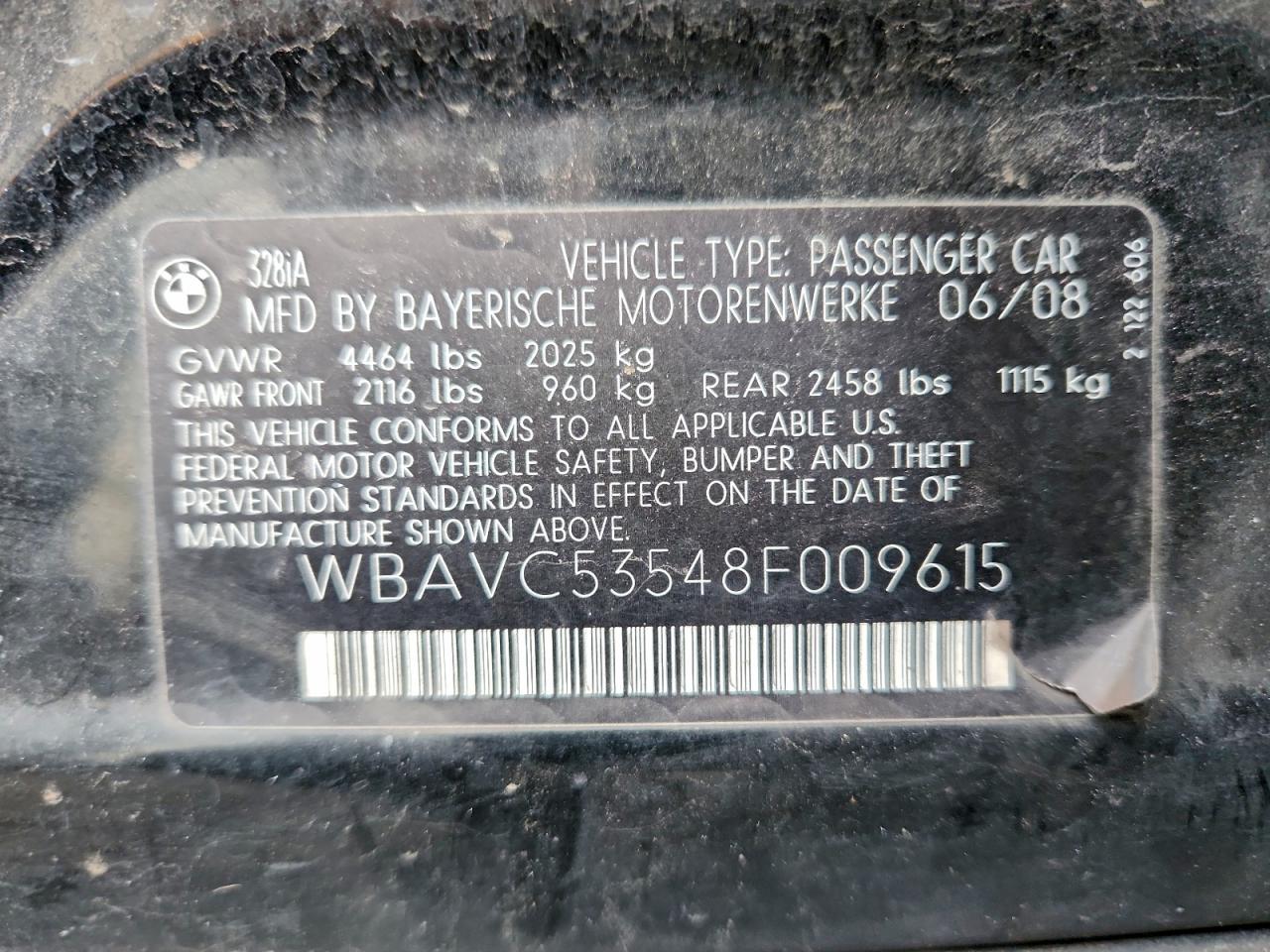 2008 BMW 328 I SULEV photo 12