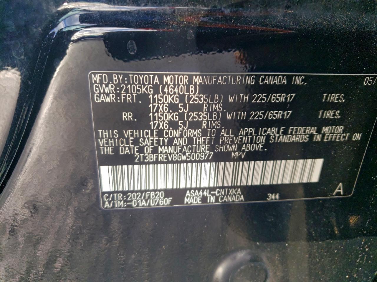 2016 TOYOTA RAV4 LE photo 13