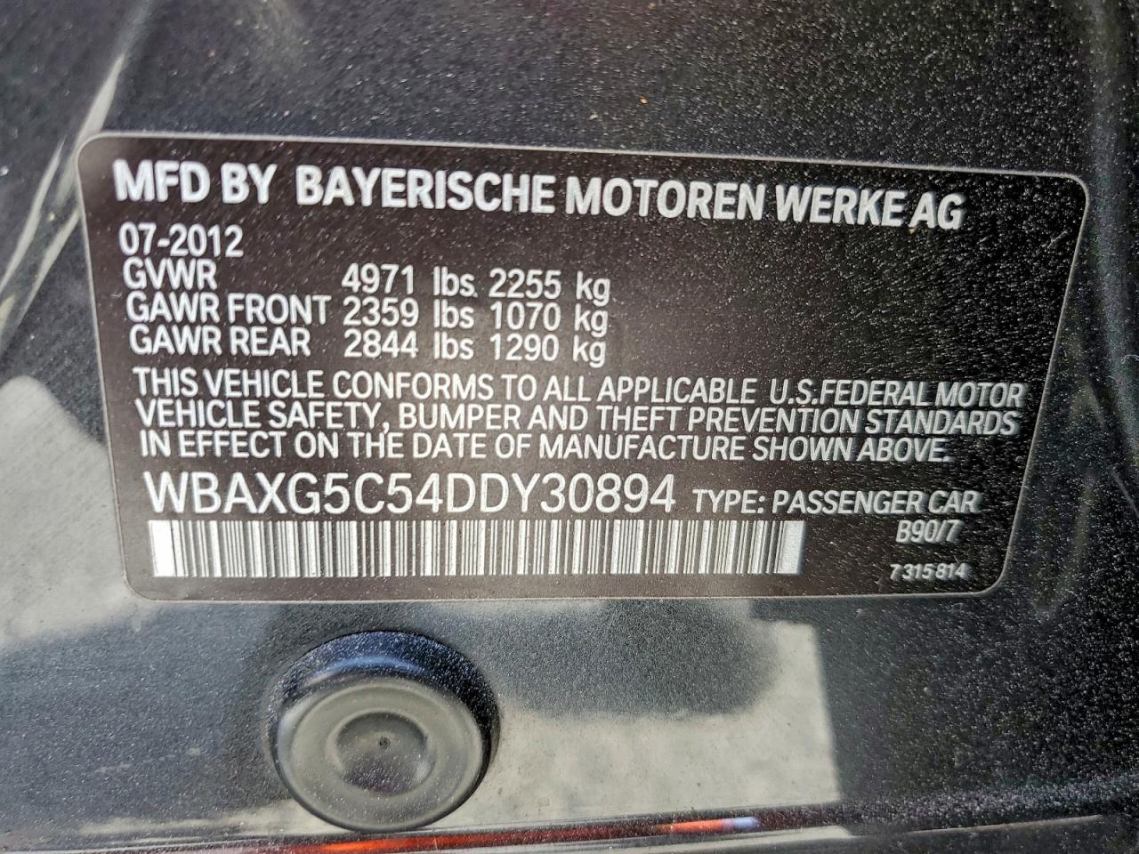 2013 BMW 528 I photo 12