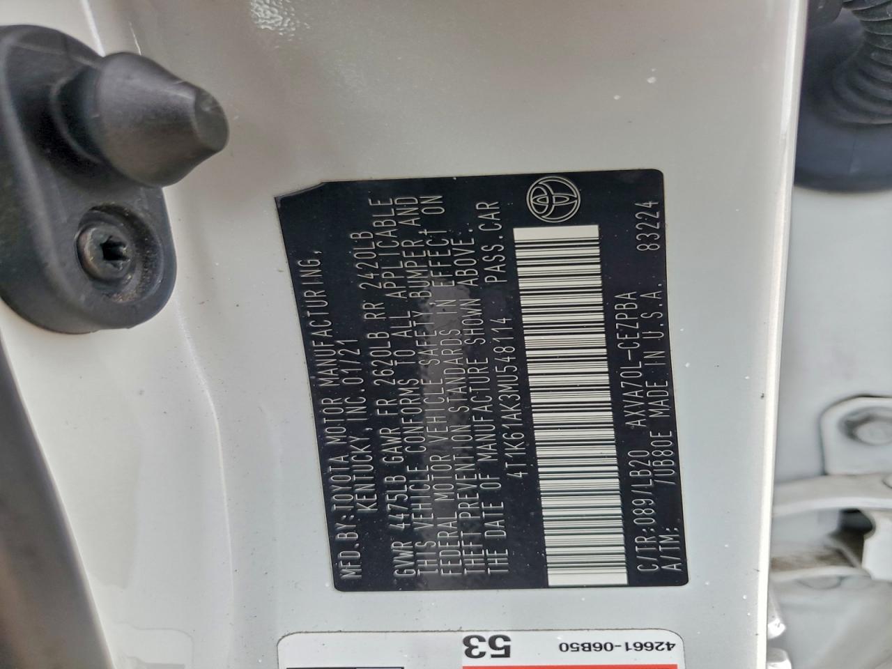 2021 TOYOTA CAMRY XSE photo 12