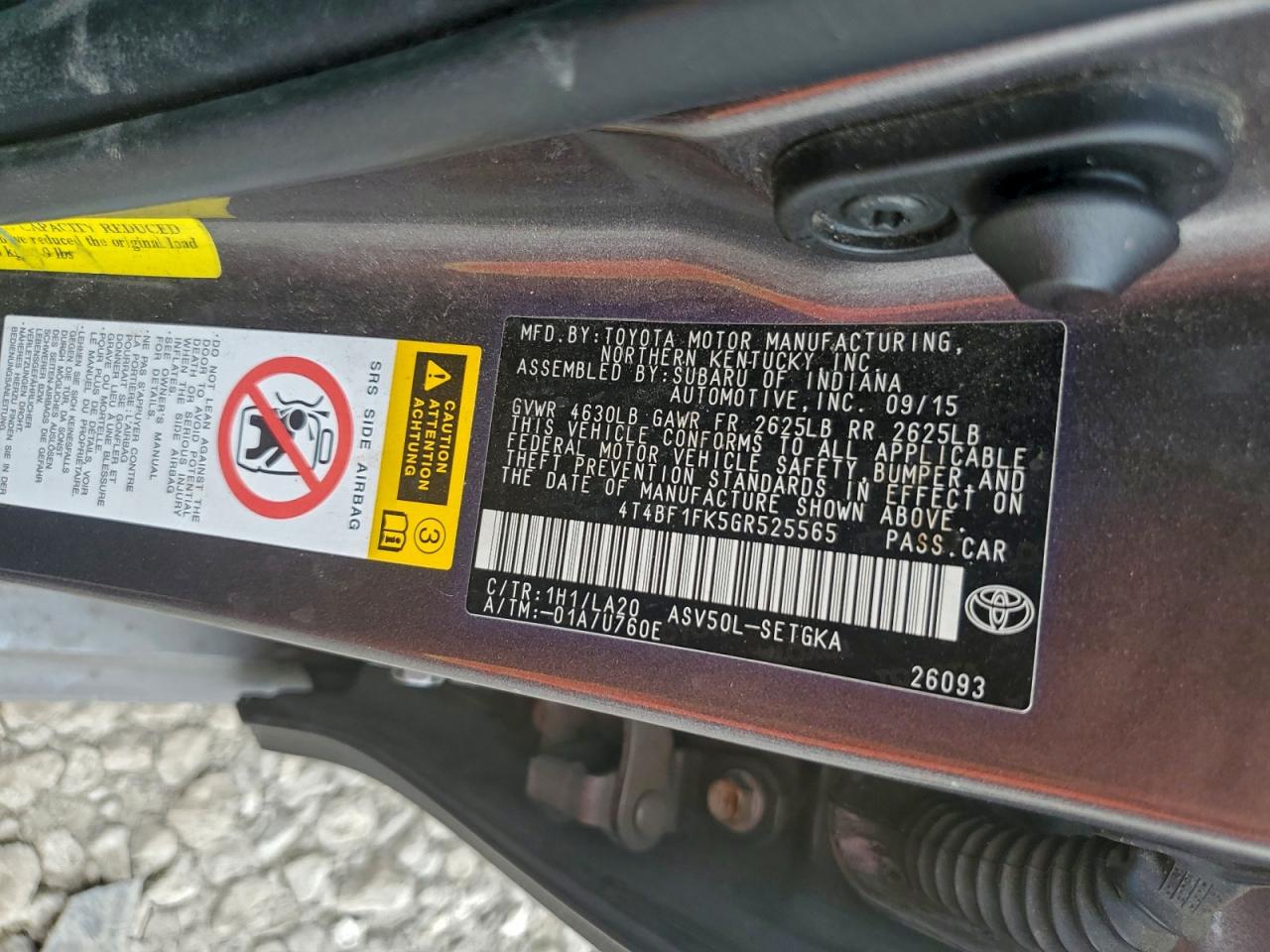 2016 TOYOTA CAMRY LE photo 12