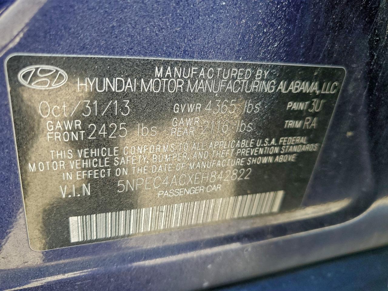 2014 HYUNDAI SONATA SE photo 12