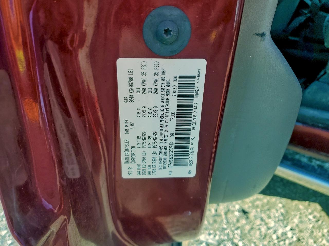 2007 DODGE RAM 1500 ST photo 12