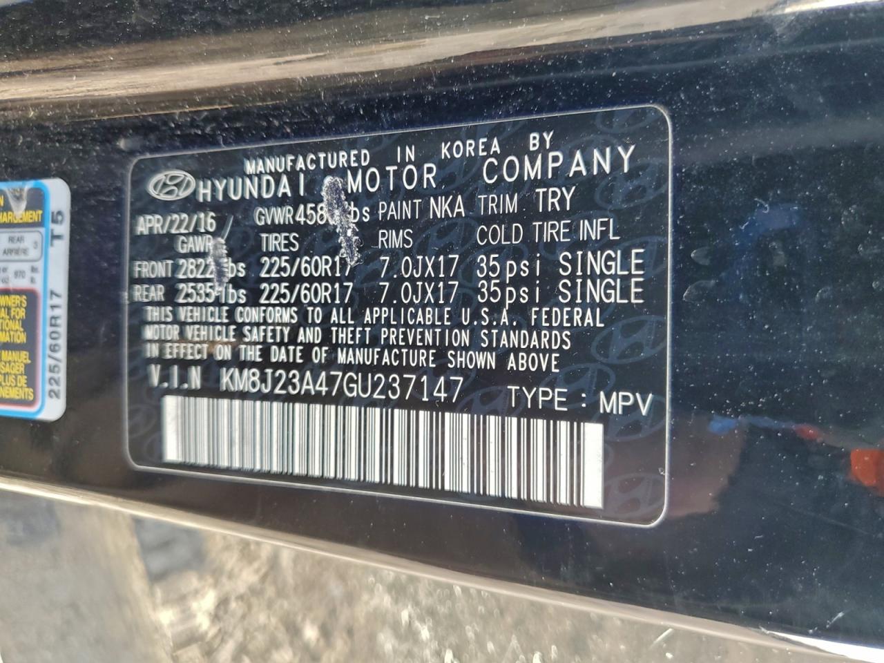 2016 HYUNDAI TUCSON SE photo 14