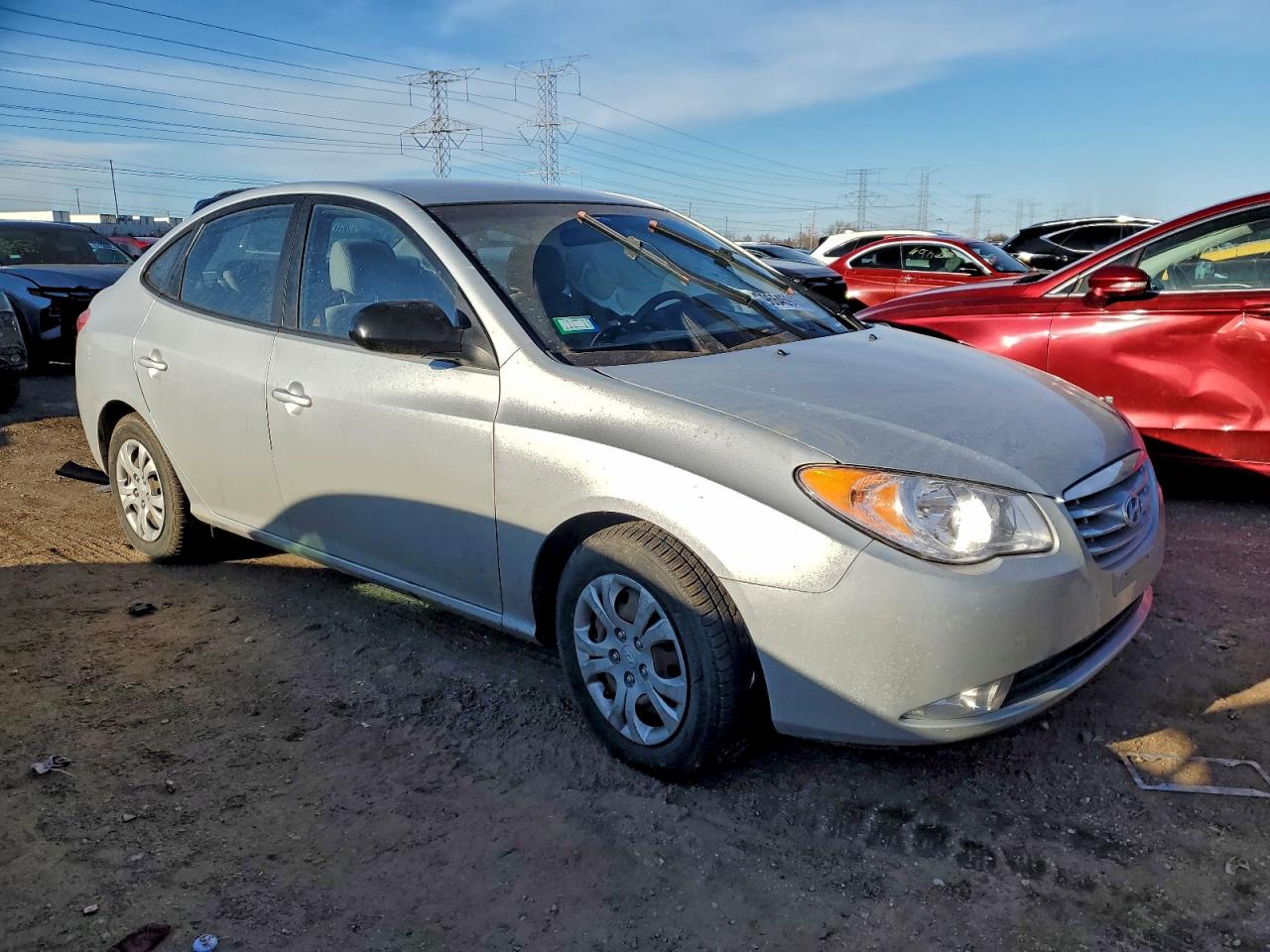 2010 HYUNDAI ELANTRA BLUE photo 4