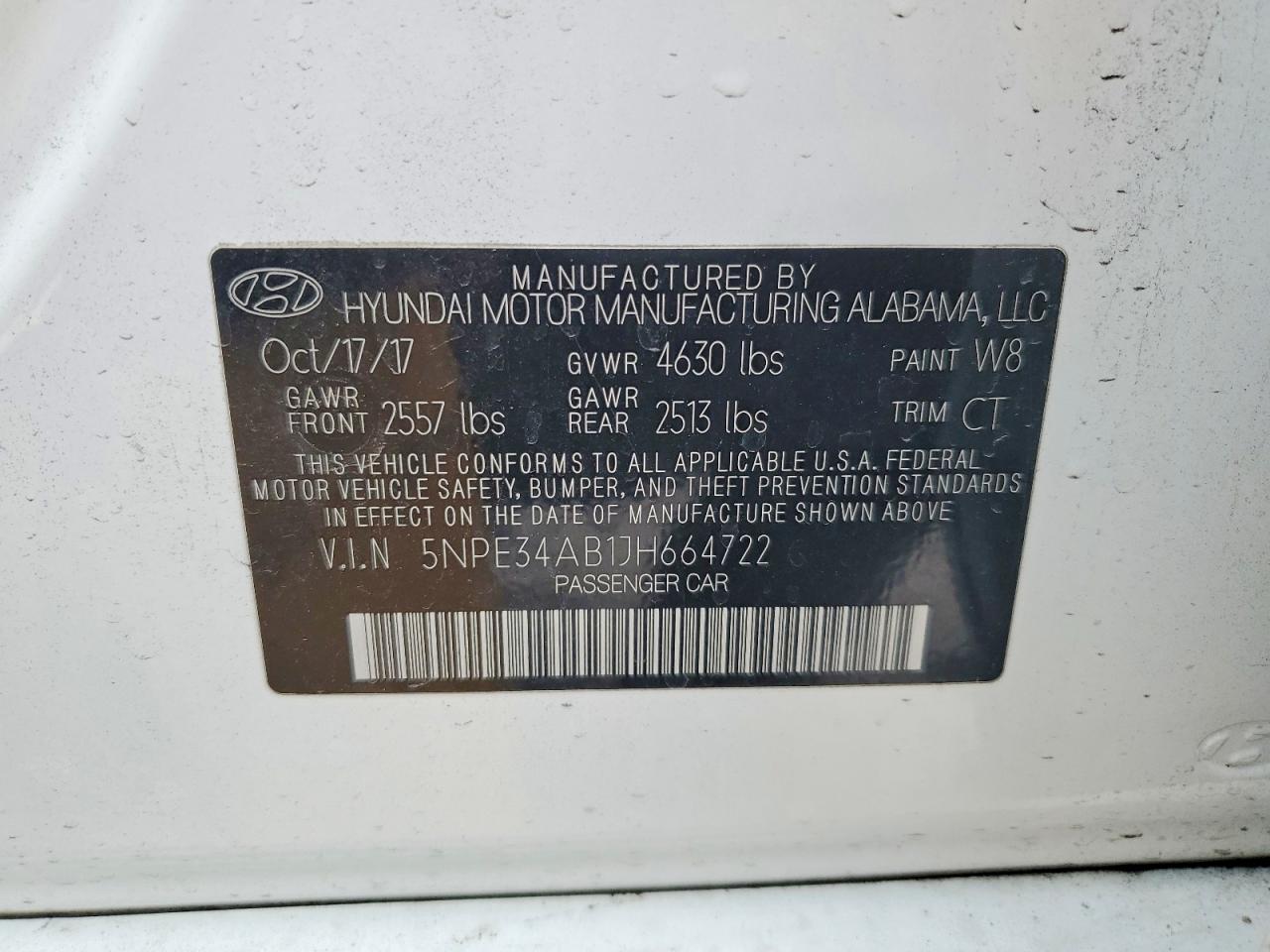 2018 HYUNDAI SONATA SPORT photo 23