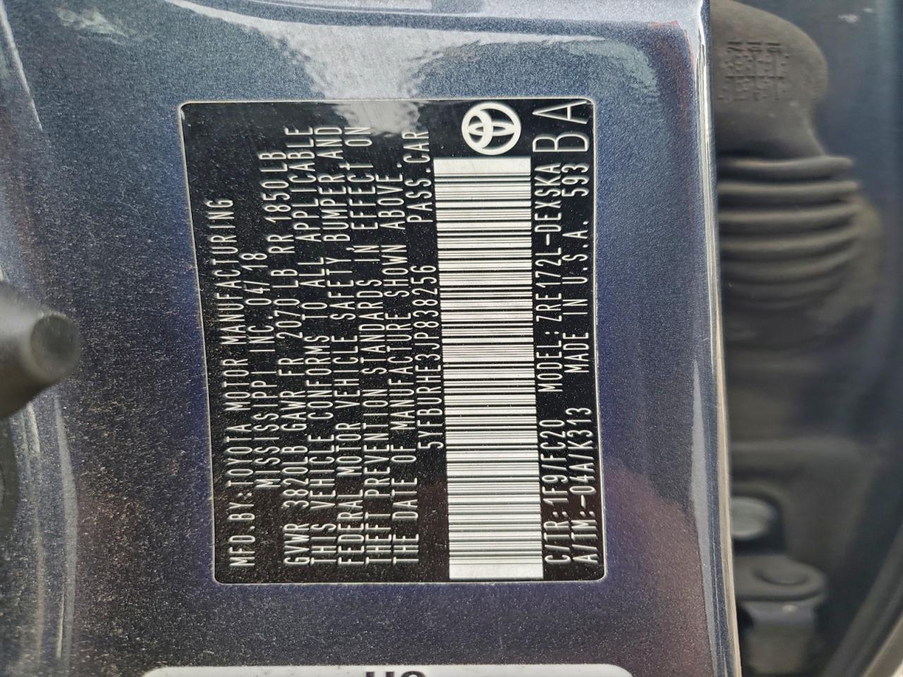 2018 TOYOTA COROLLA L photo 13