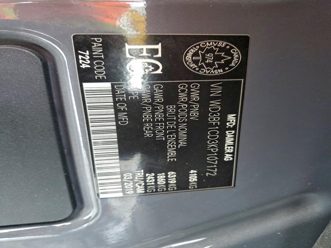 2019 MERCEDES-BENZ SPRINTER 2500/3500 photo 13