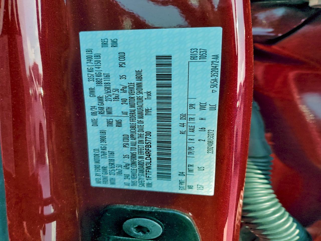2024 FORD F150 XLT photo 12
