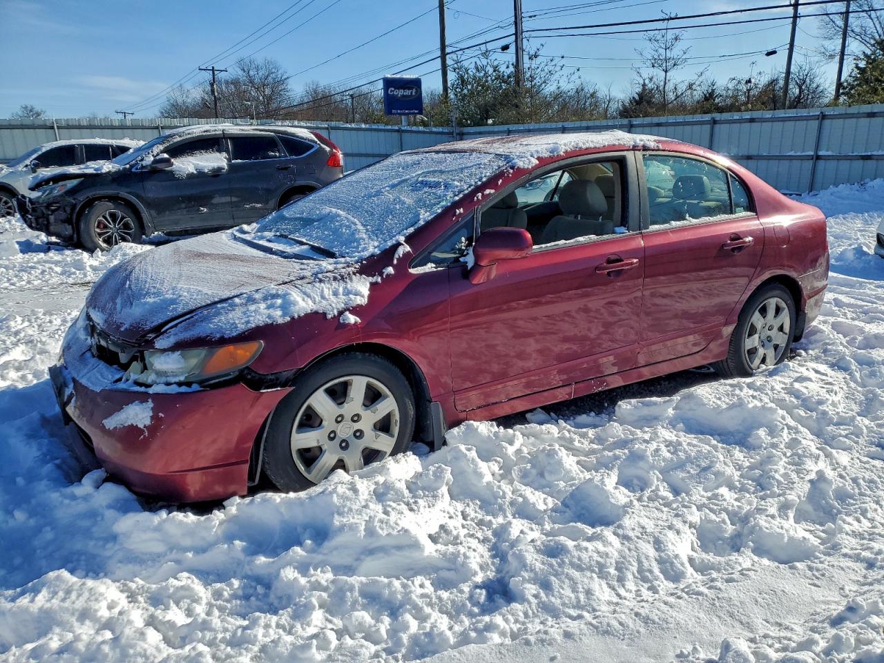 2008 HONDA CIVIC LX — FRONT END damage — photo 1