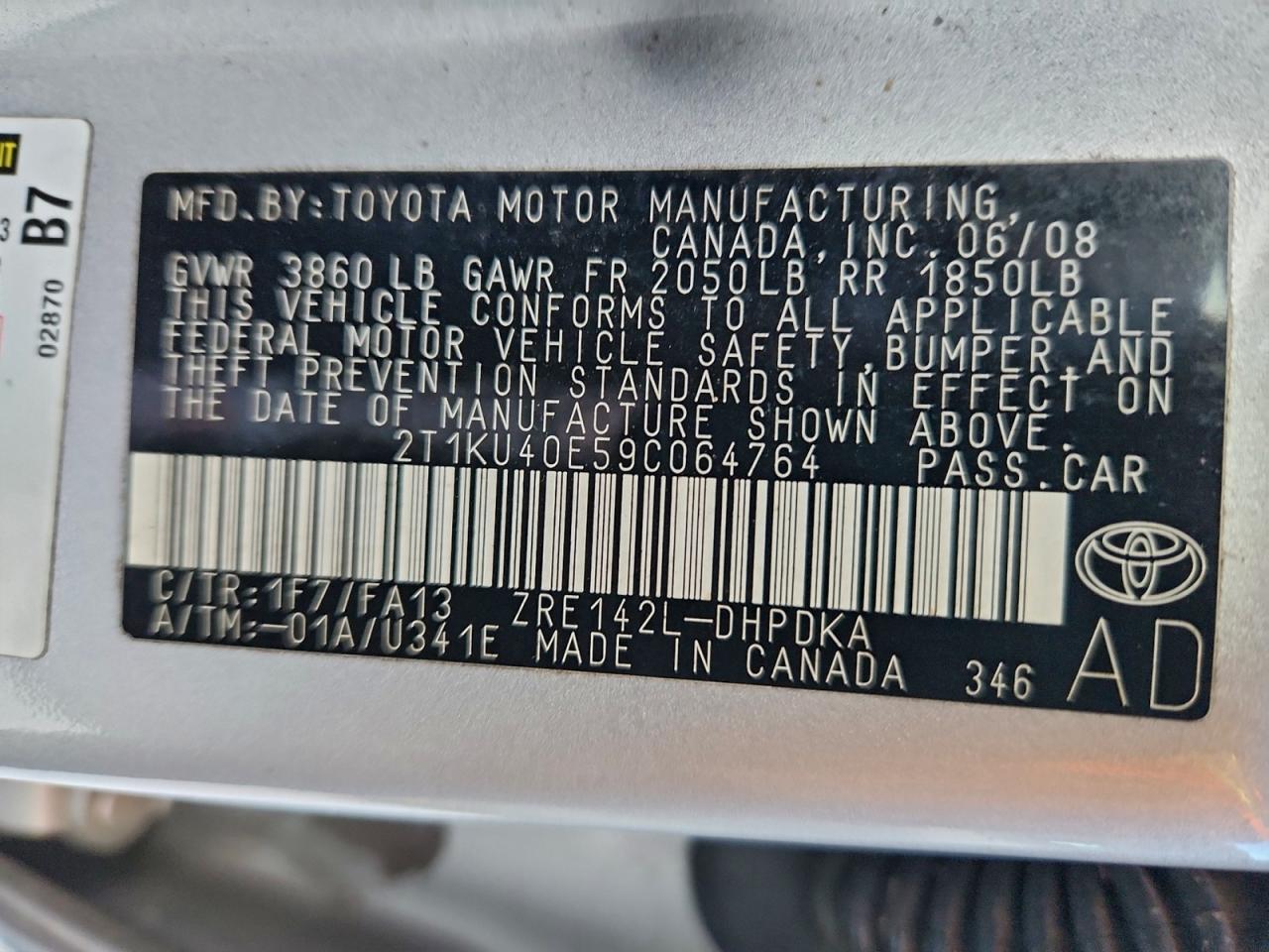 2009 TOYOTA COROLLA MATRIX photo 12