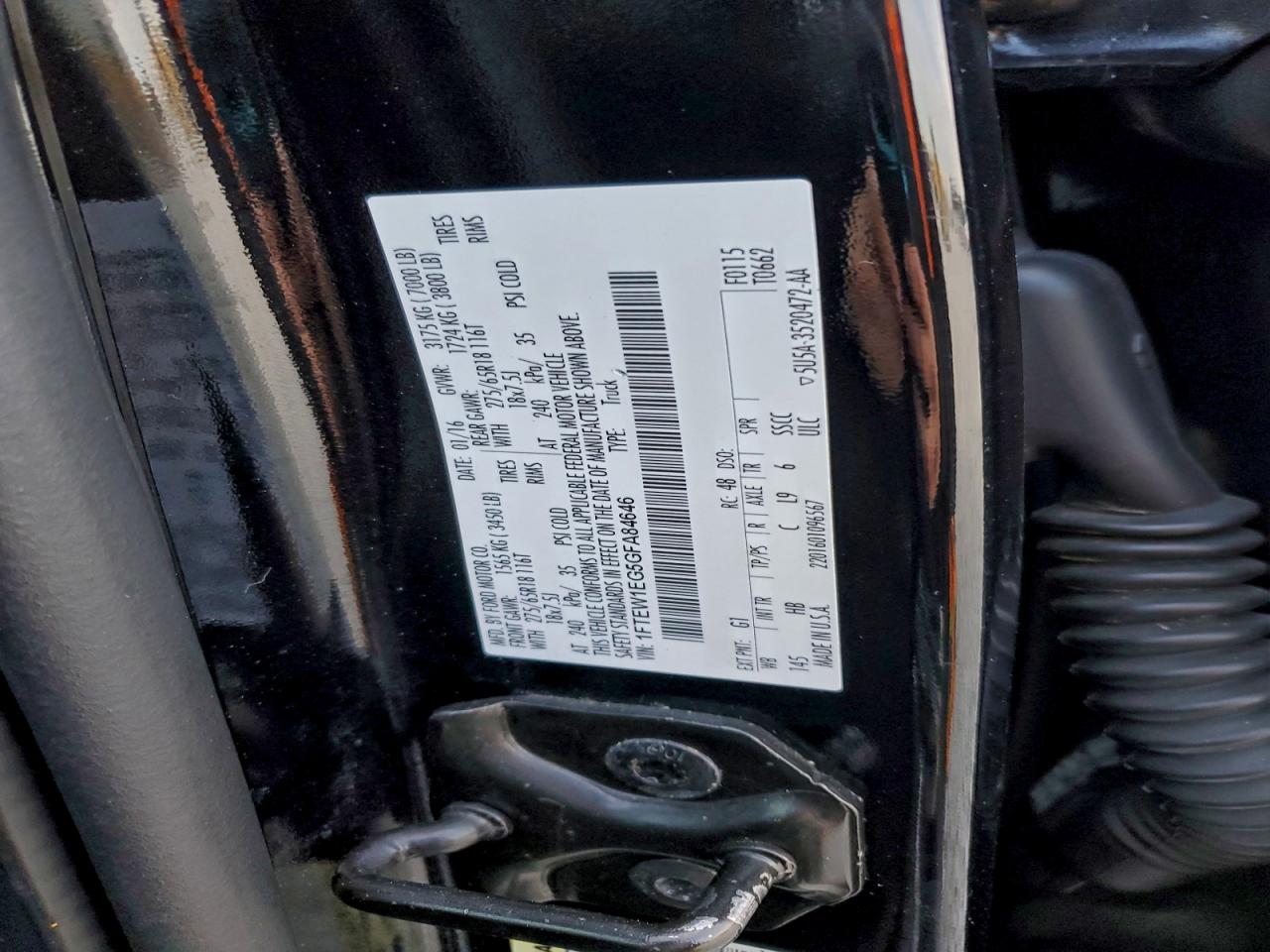 2016 FORD F150 SUPERCREW photo 12