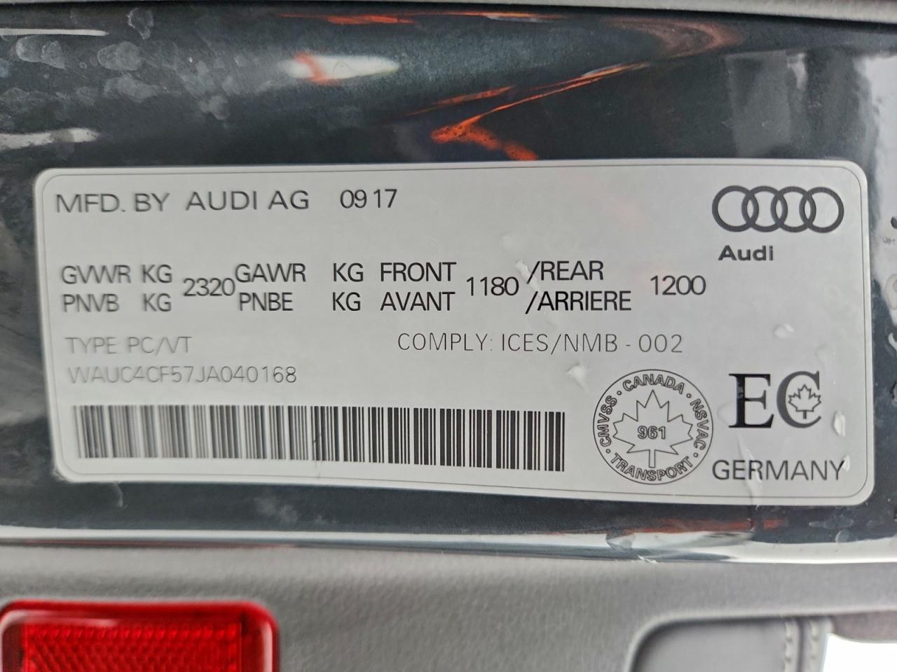 2018 AUDI S5 PRESTIGE photo 12