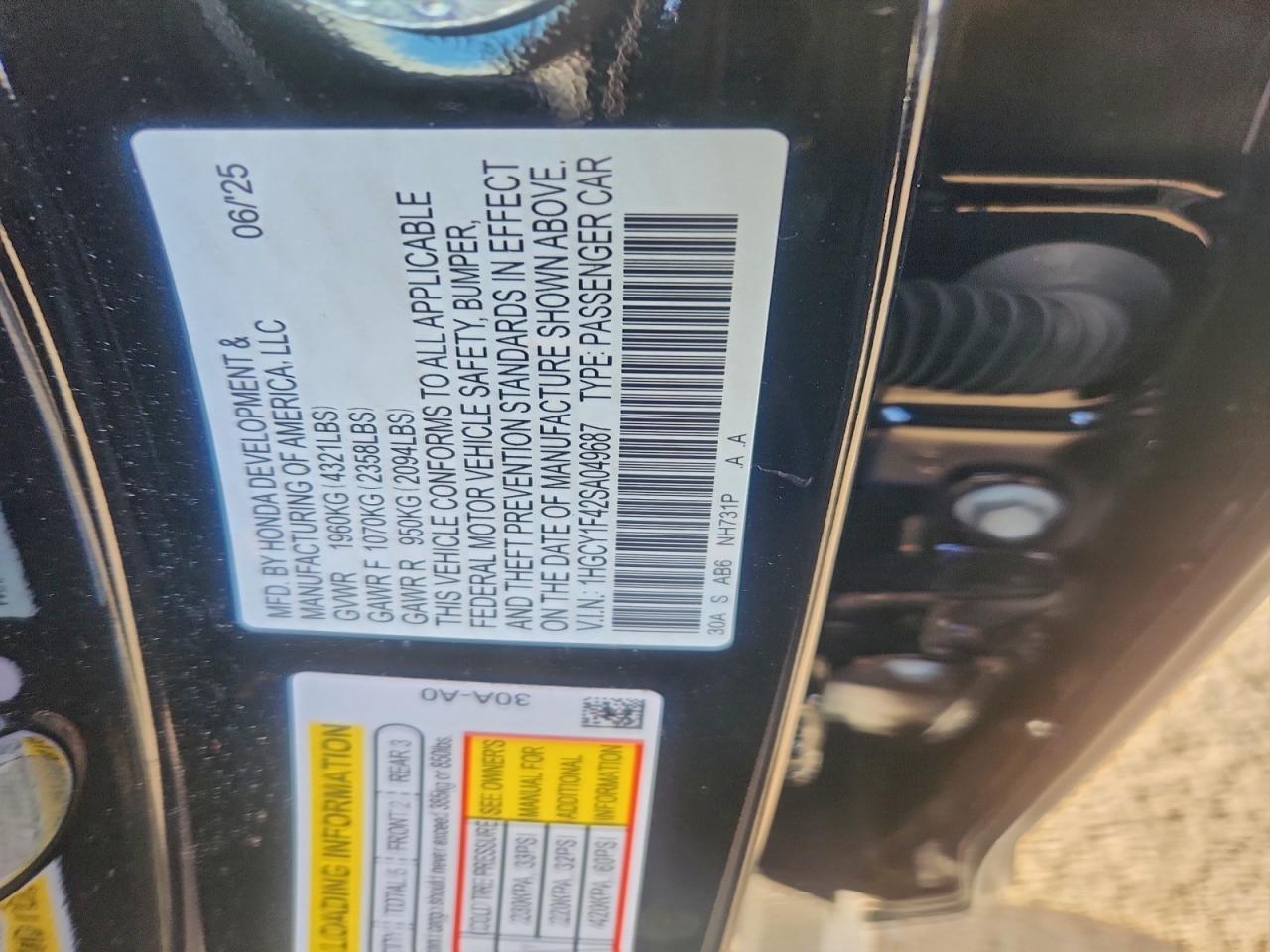 2025 HONDA ACCORD SE photo 13