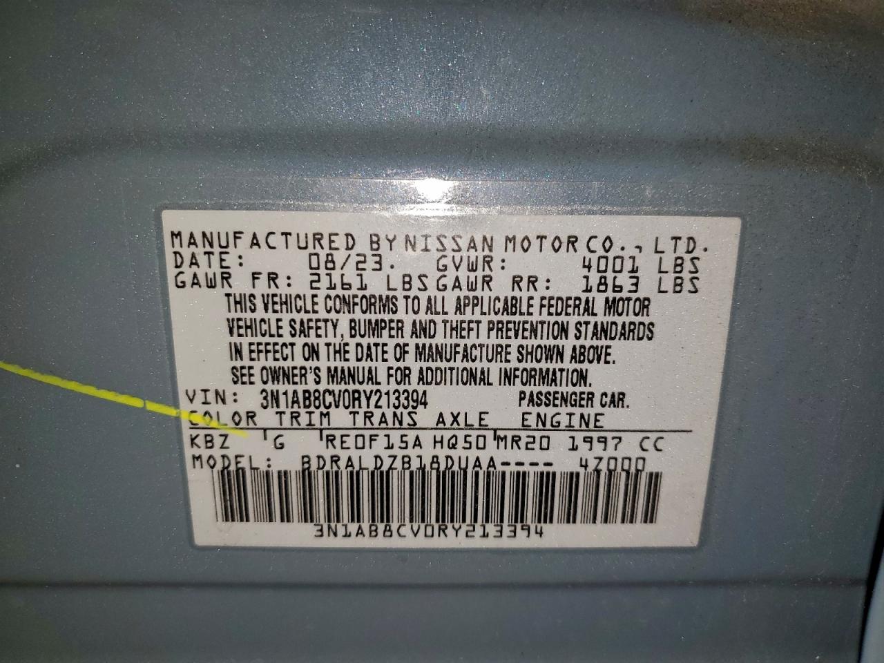 2024 NISSAN SENTRA SV photo 12