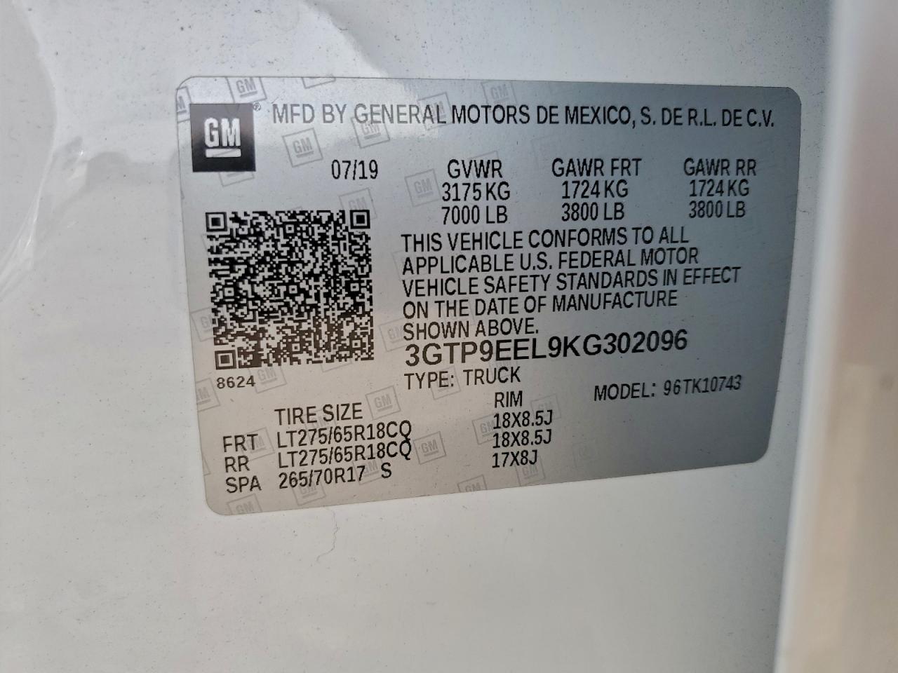 2019 GMC SIERRA K1500 AT4 photo 13