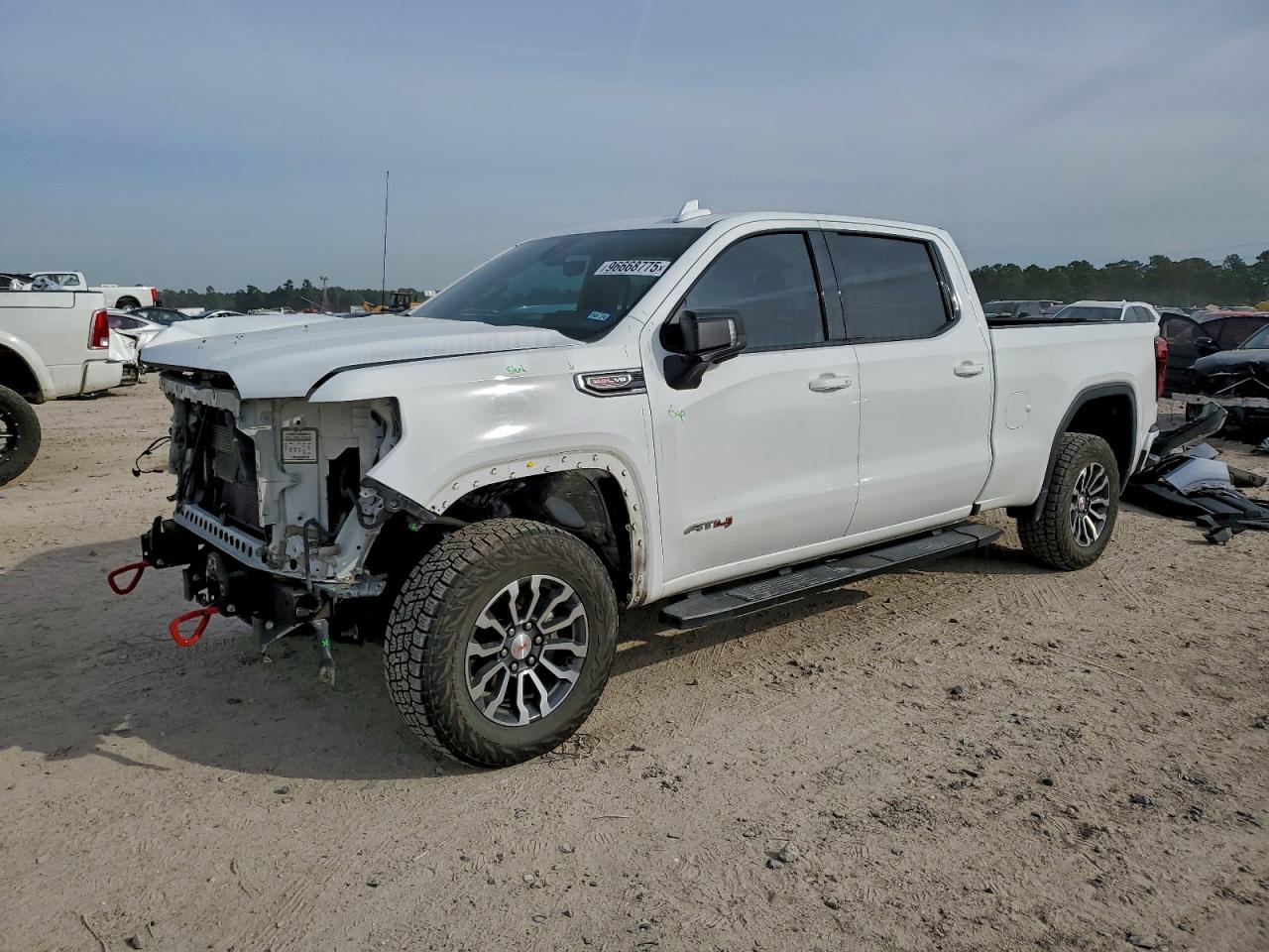 2019 GMC SIERRA K1500 AT4 — FRONT END damage — photo 1