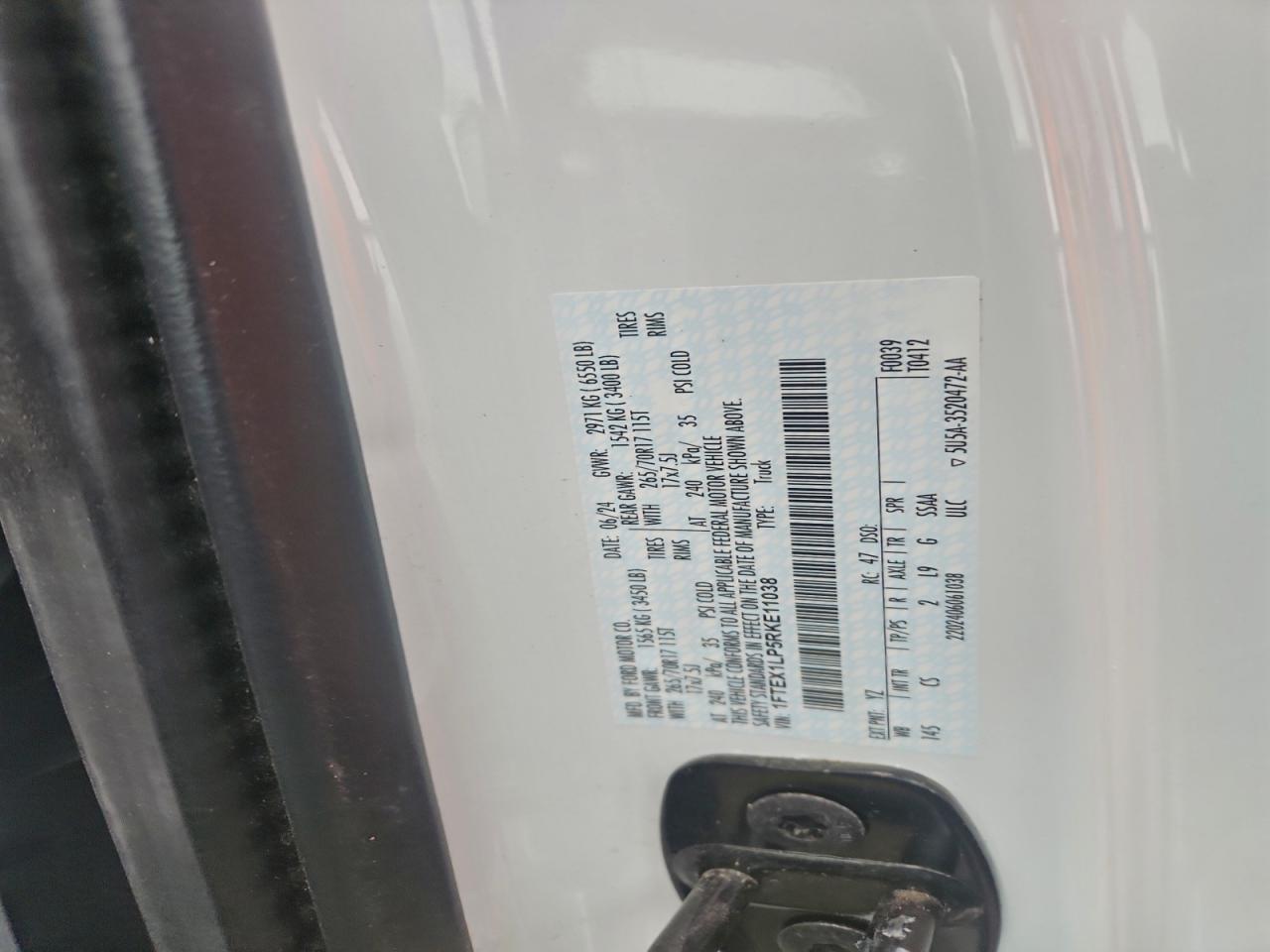 2024 FORD F150 XL photo 12
