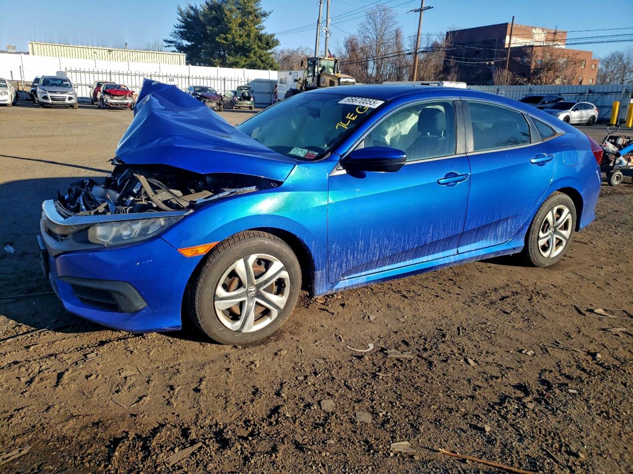 2016 HONDA CIVIC LX — FRONT END damage — photo 1