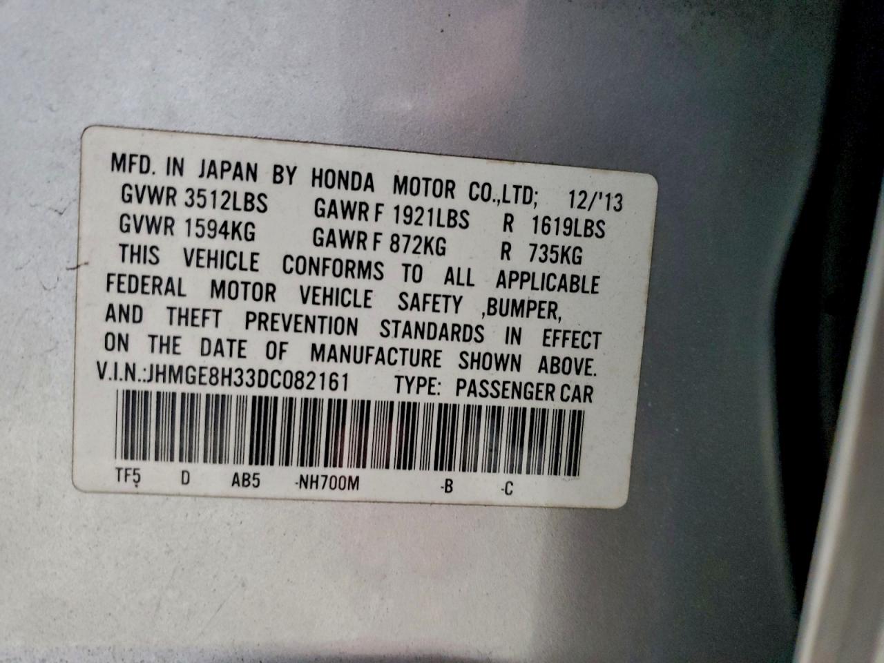 2013 HONDA FIT photo 13