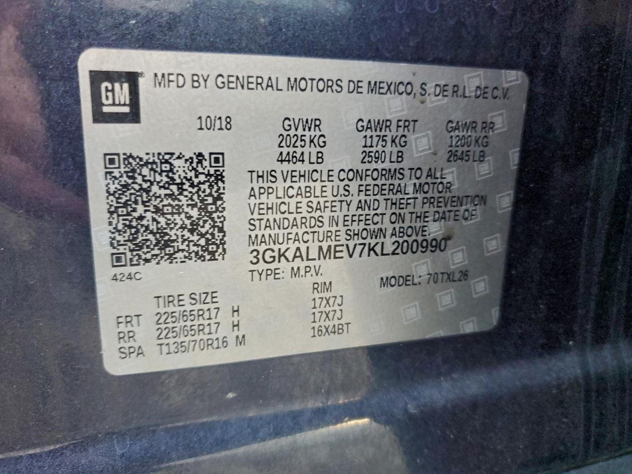 2019 GMC TERRAIN SLE photo 13