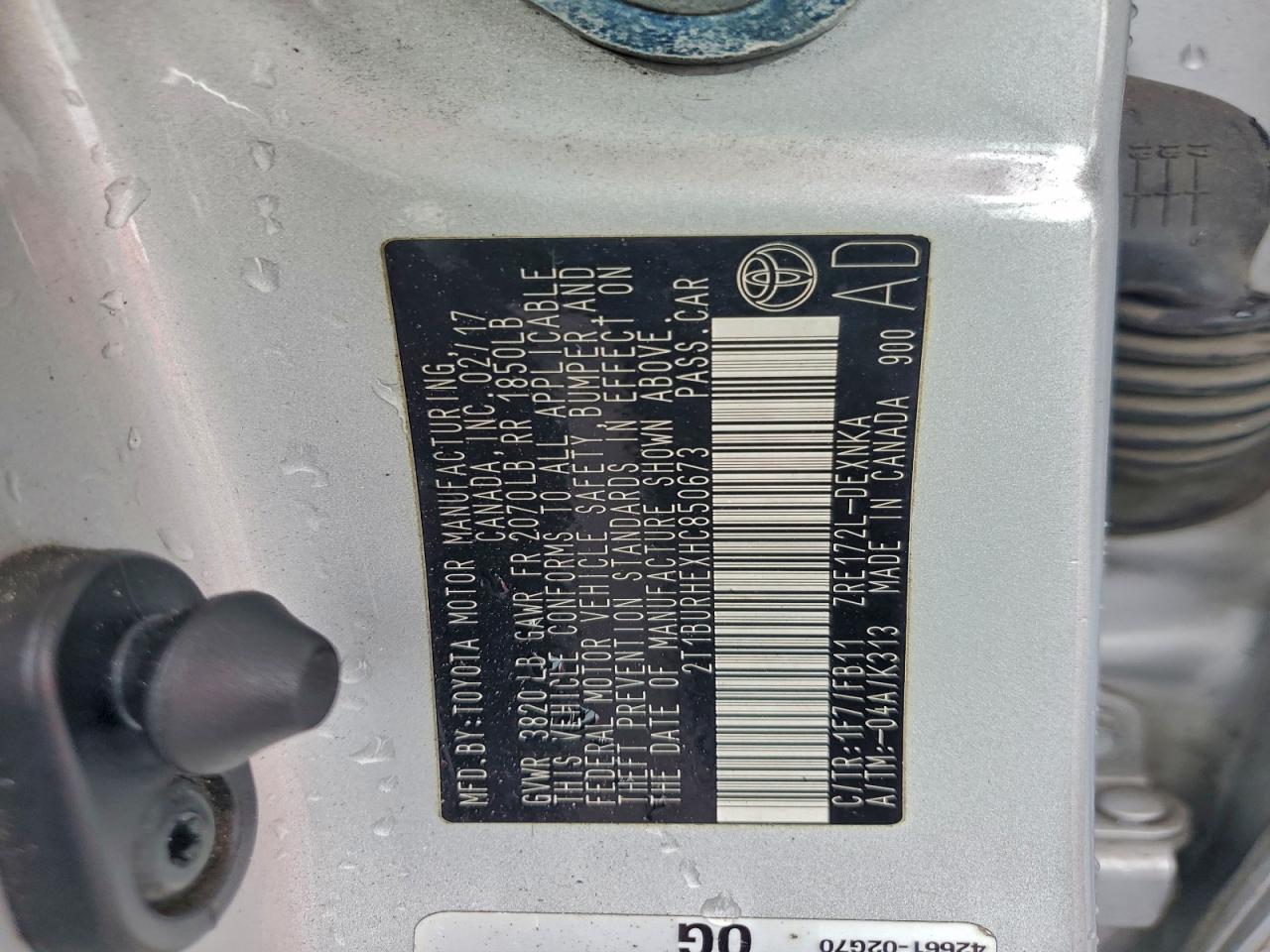 2017 TOYOTA COROLLA L photo 12