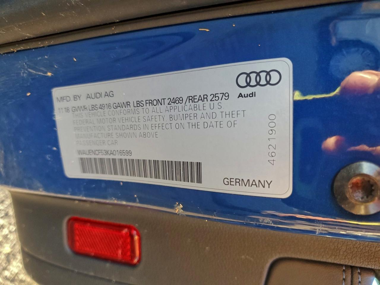 2019 AUDI A5 PREMIUM PLUS S-LINE photo 12