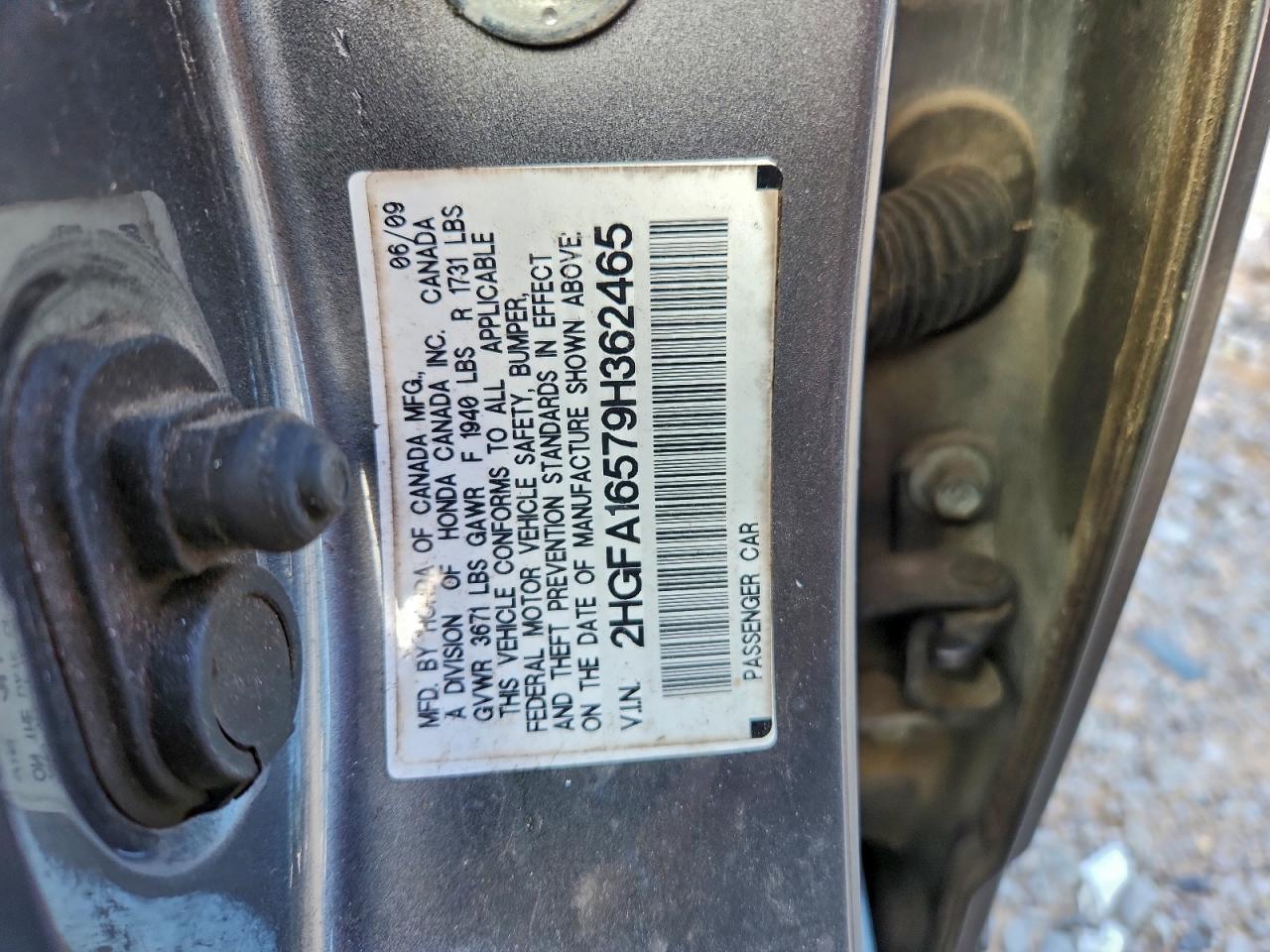 2009 HONDA CIVIC LX photo 12