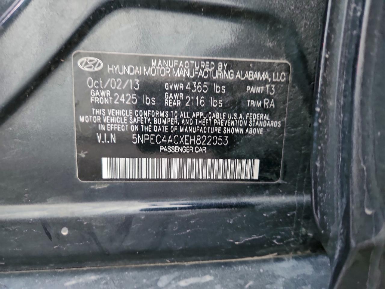 2014 HYUNDAI SONATA SE photo 12