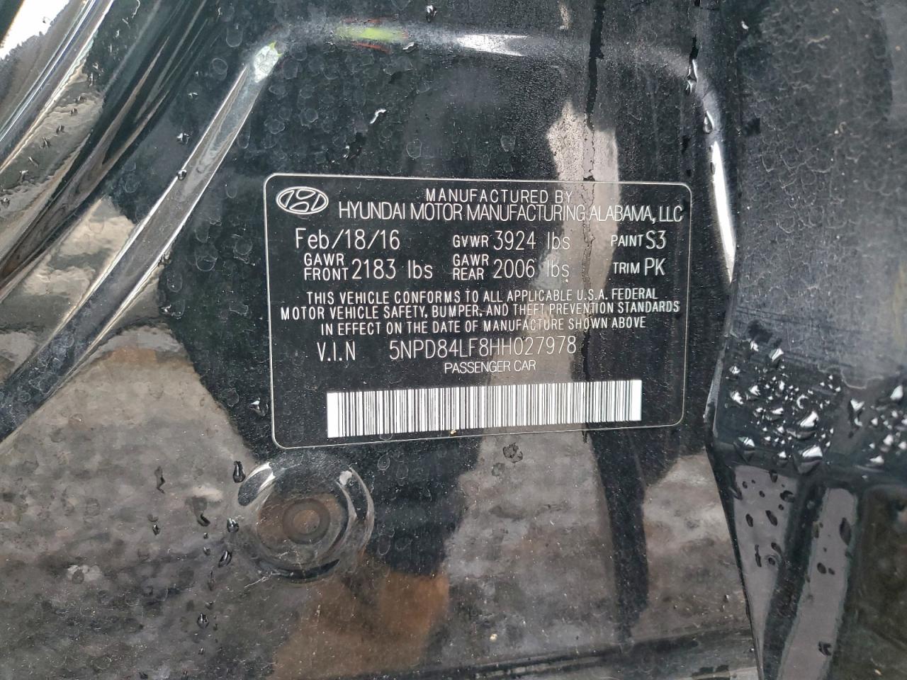 2017 HYUNDAI ELANTRA SE photo 12