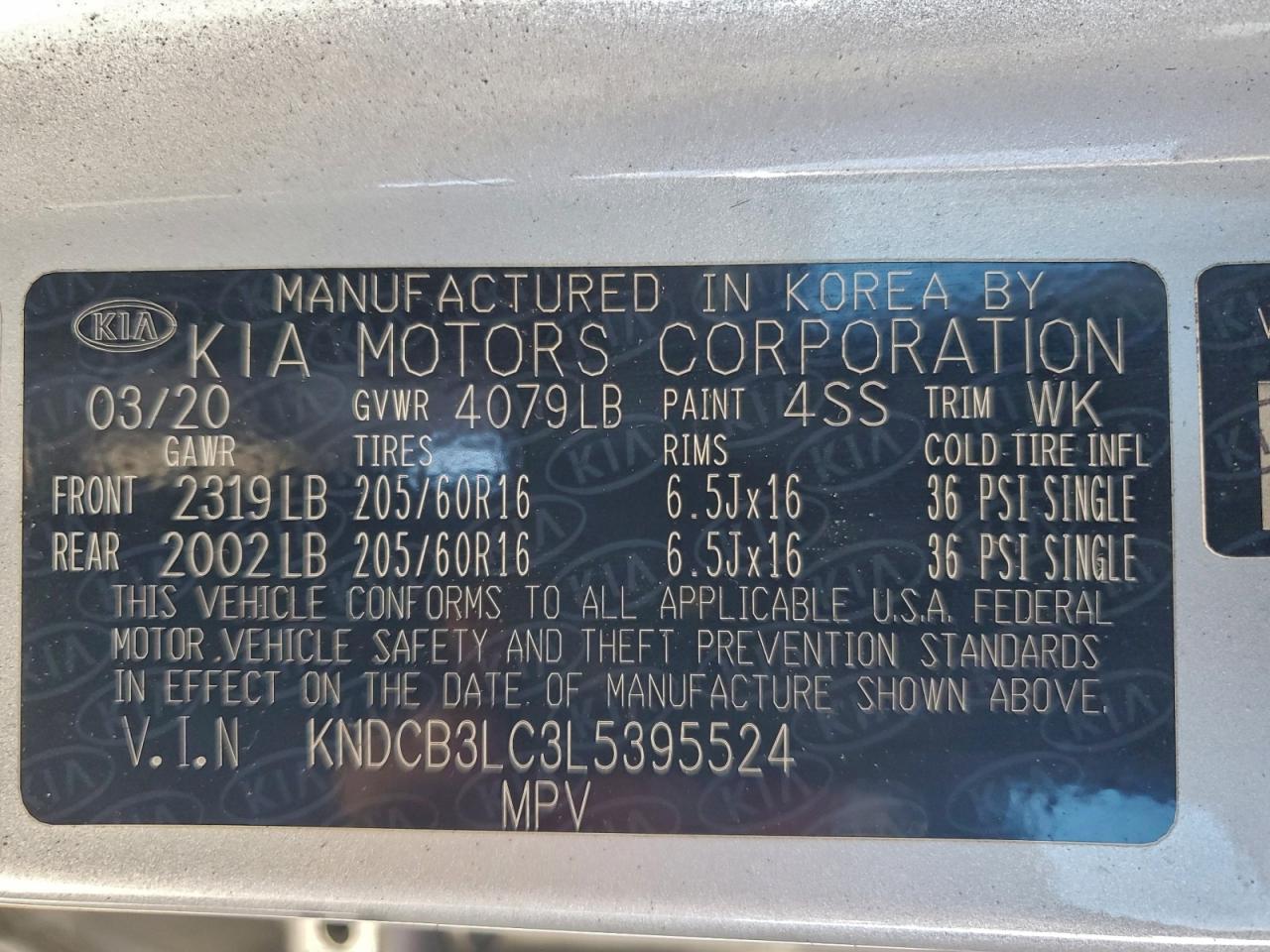 2020 KIA NIRO LX photo 12