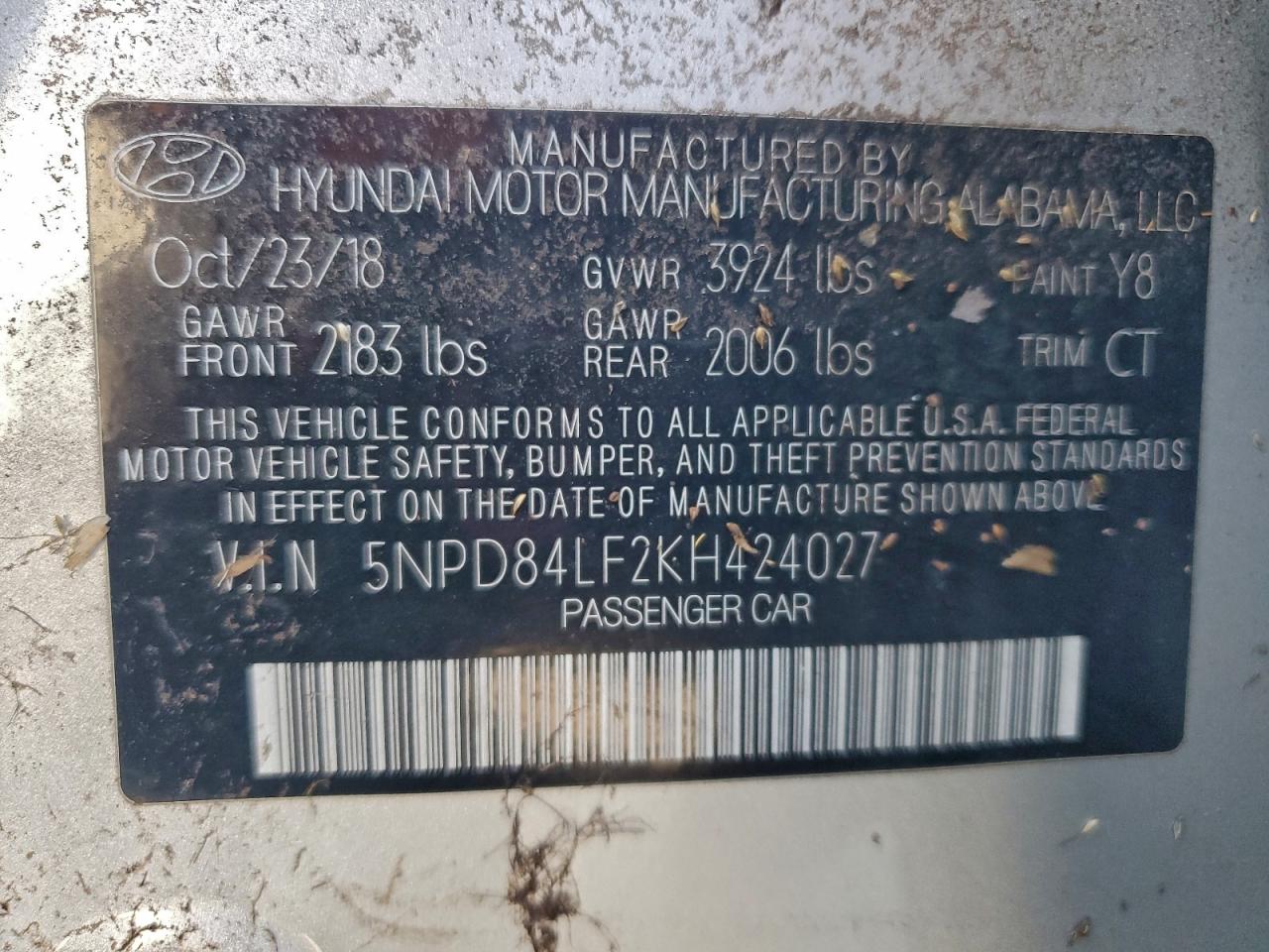 2019 HYUNDAI ELANTRA SEL photo 12