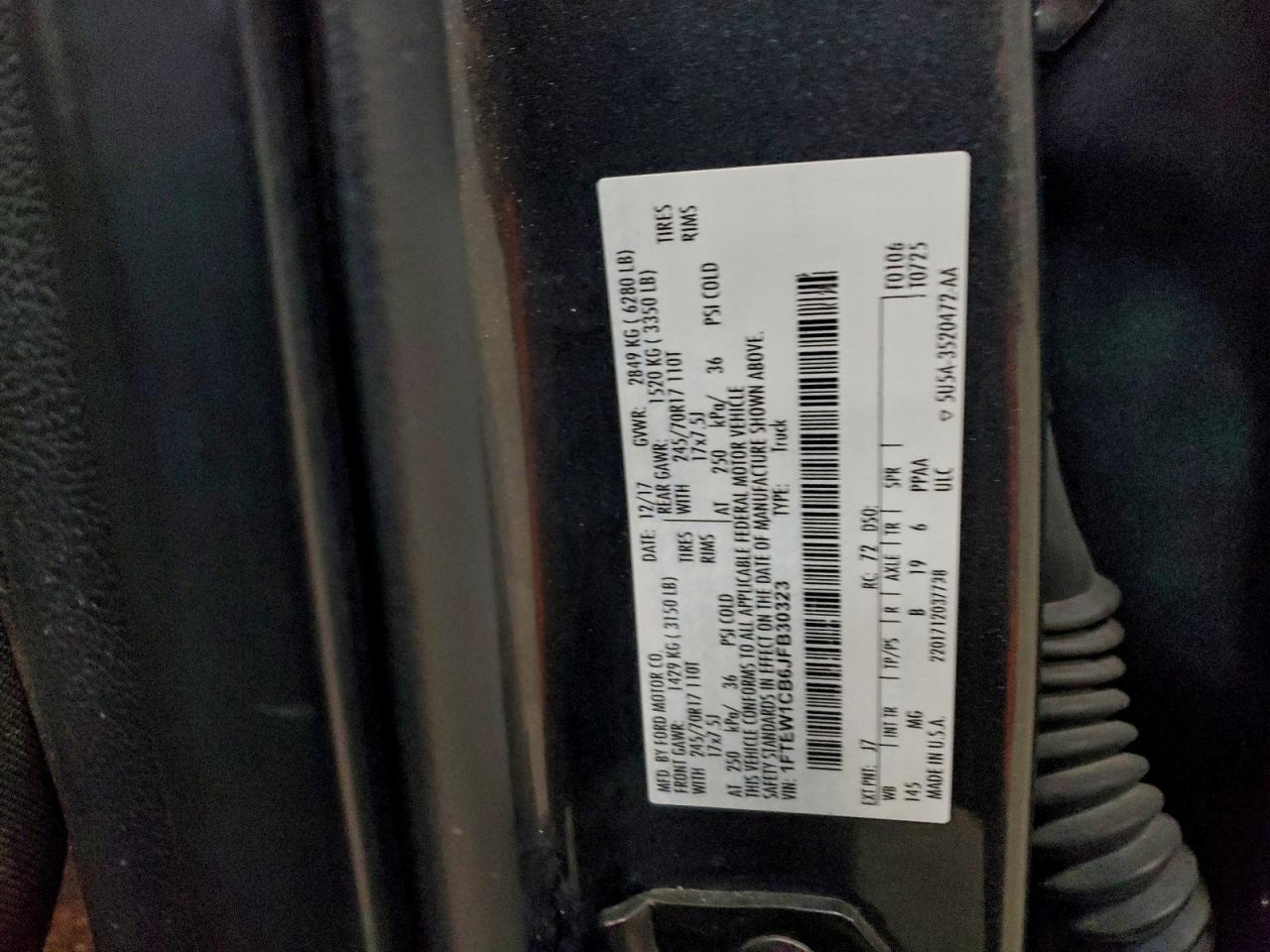 2018 FORD F150 SUPERCREW photo 12